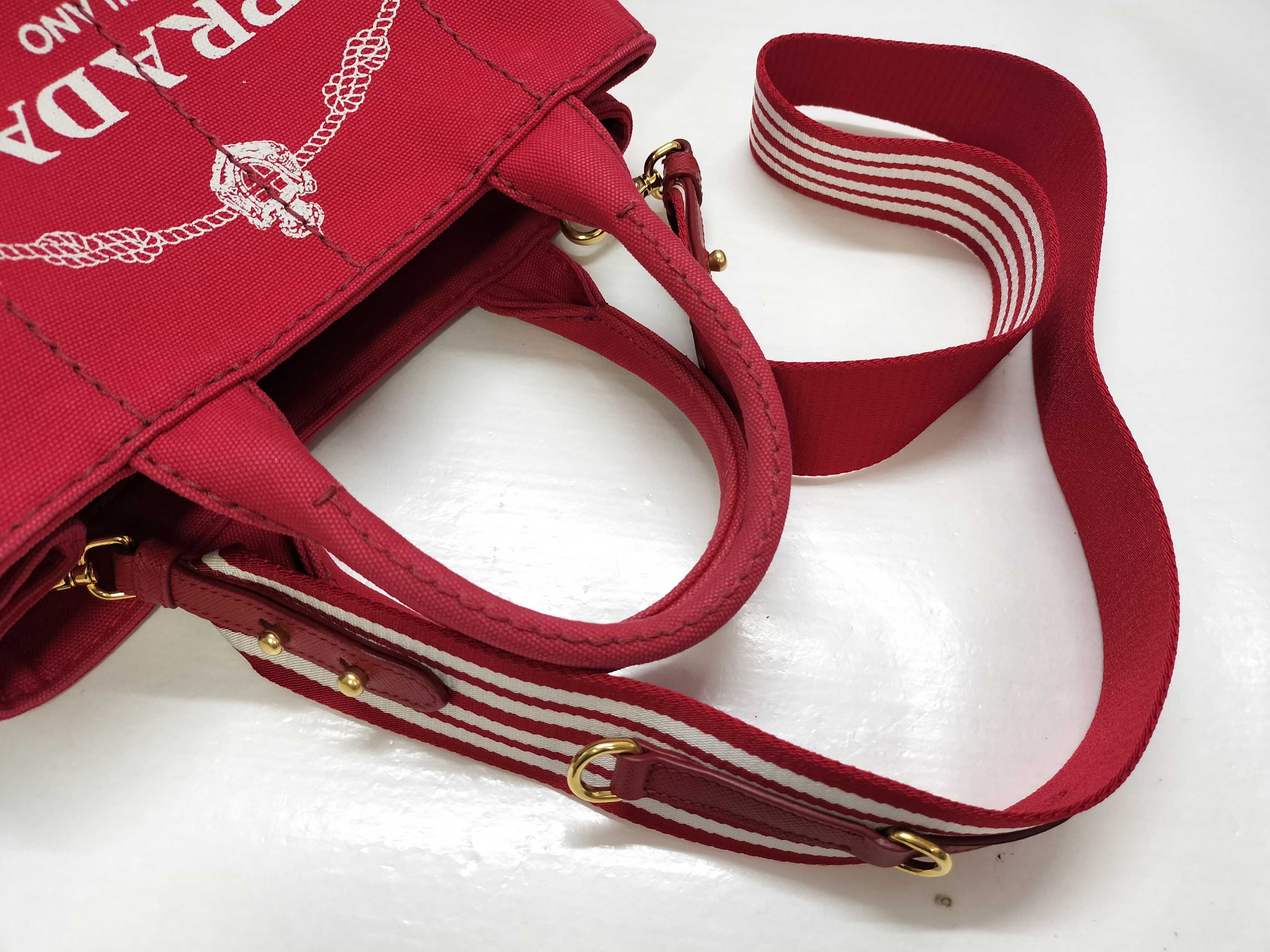 Canapa Canvas 2-Way Handbag, Red, 1BG439 (Tote Bag) — view 3
