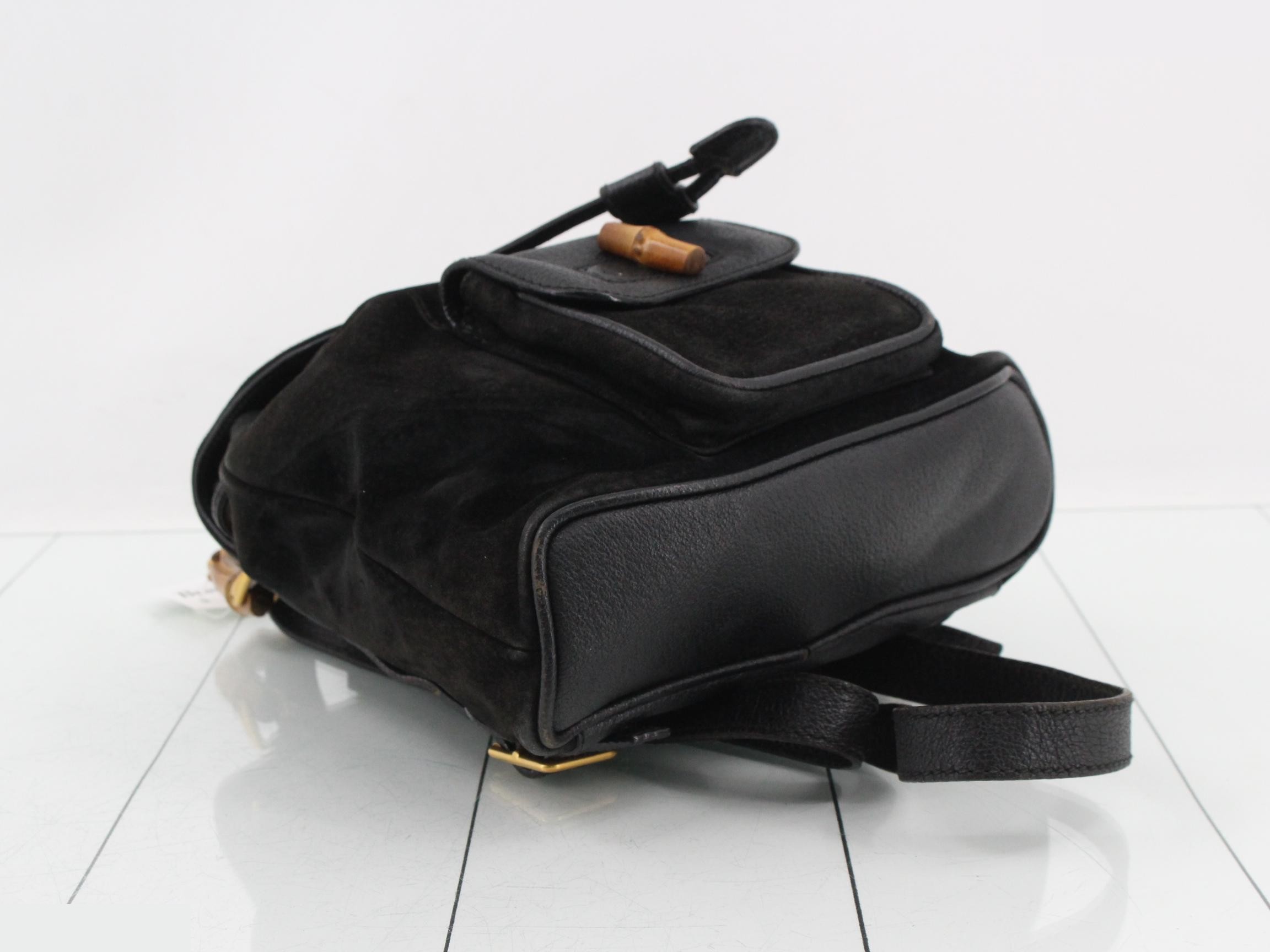 Bamboo (bag) Suede Backpack — view 5