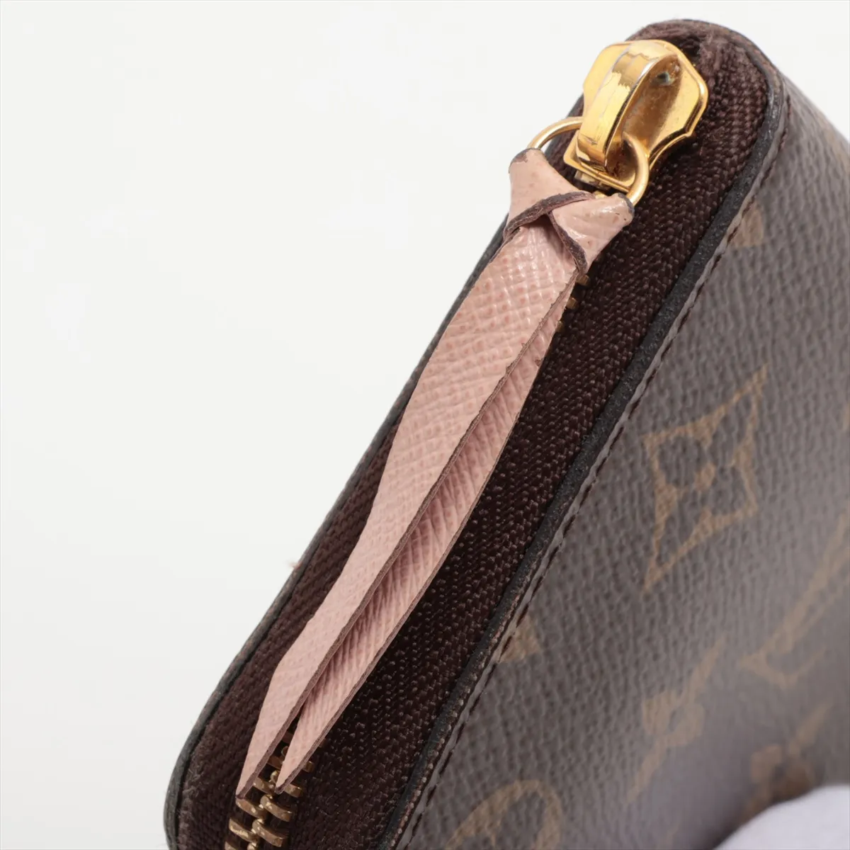 Monogram Portefeuille Clemence M61298 Rose Ballerine Round Zip Wallet RFID Reactive — view 11