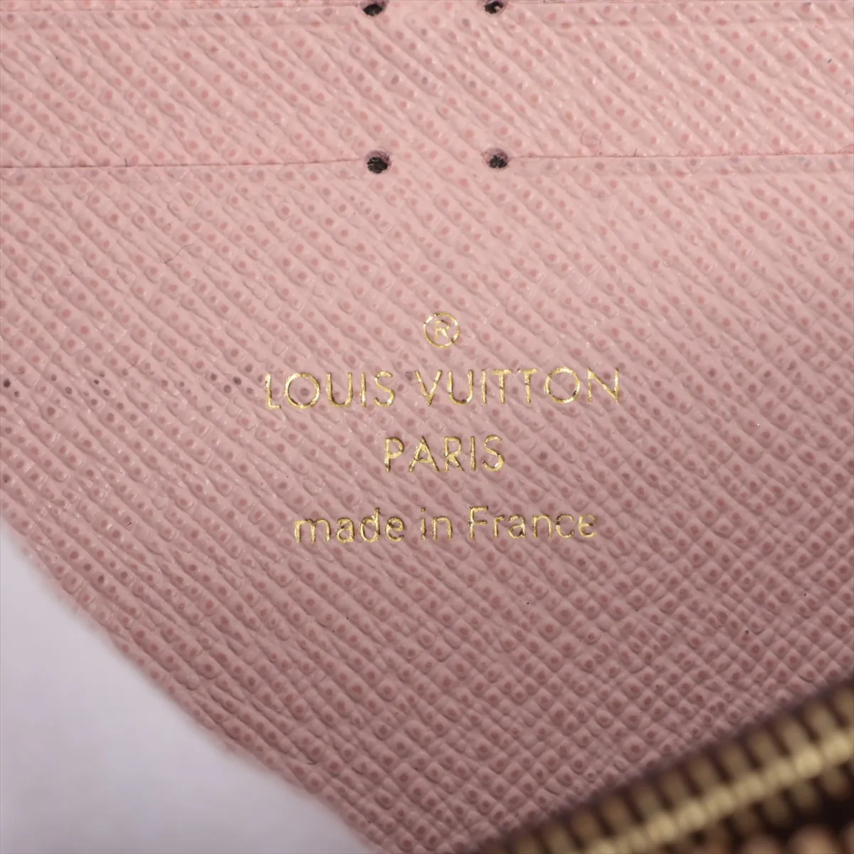 Monogram Portefeuille Clemence M61298 Rose Ballerine Round Zip Wallet RFID Reactive — view 9