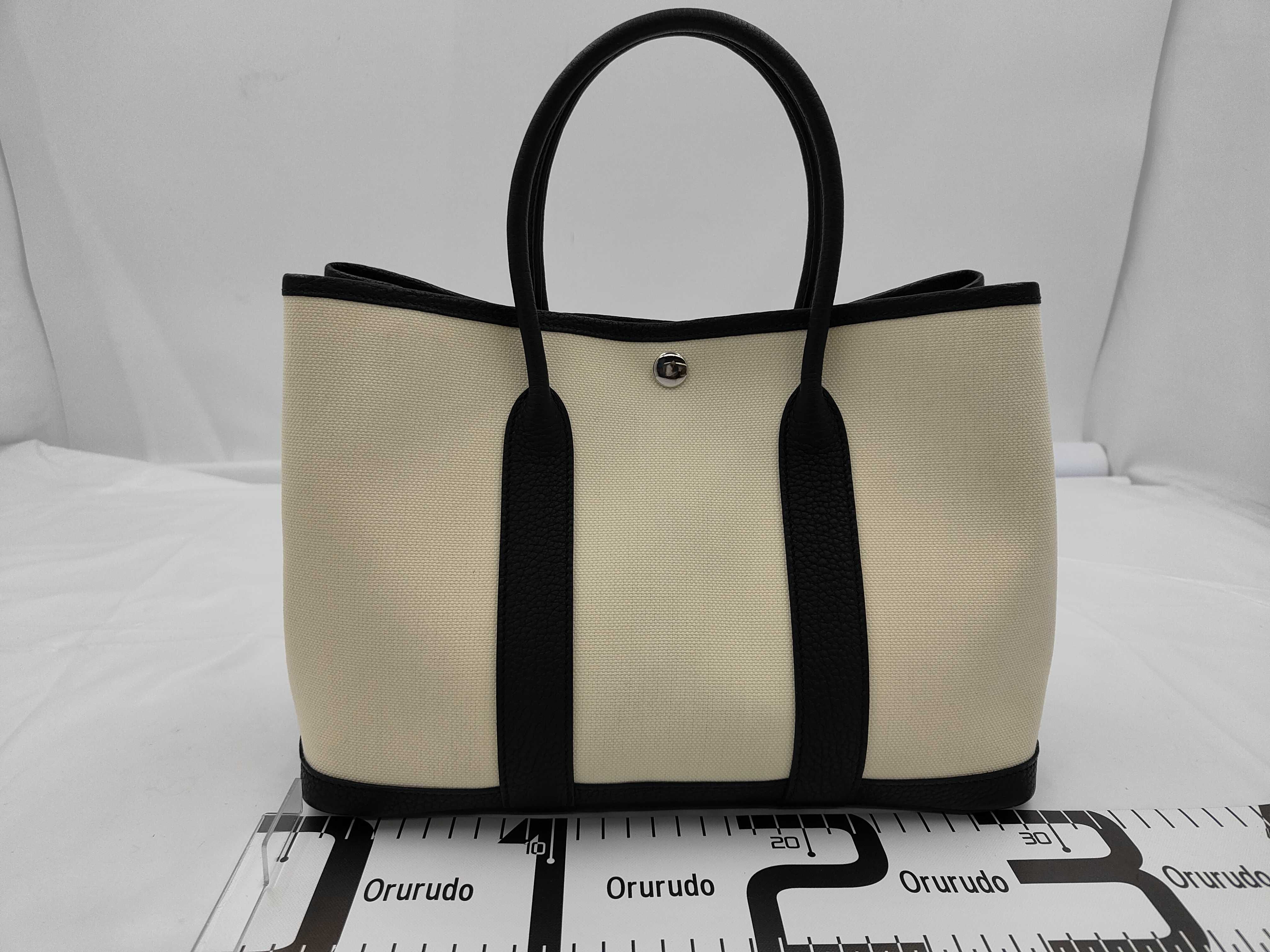 Garden Party TPM Beton Black W Silver Hardware Toile Negonda Handbag — view 2
