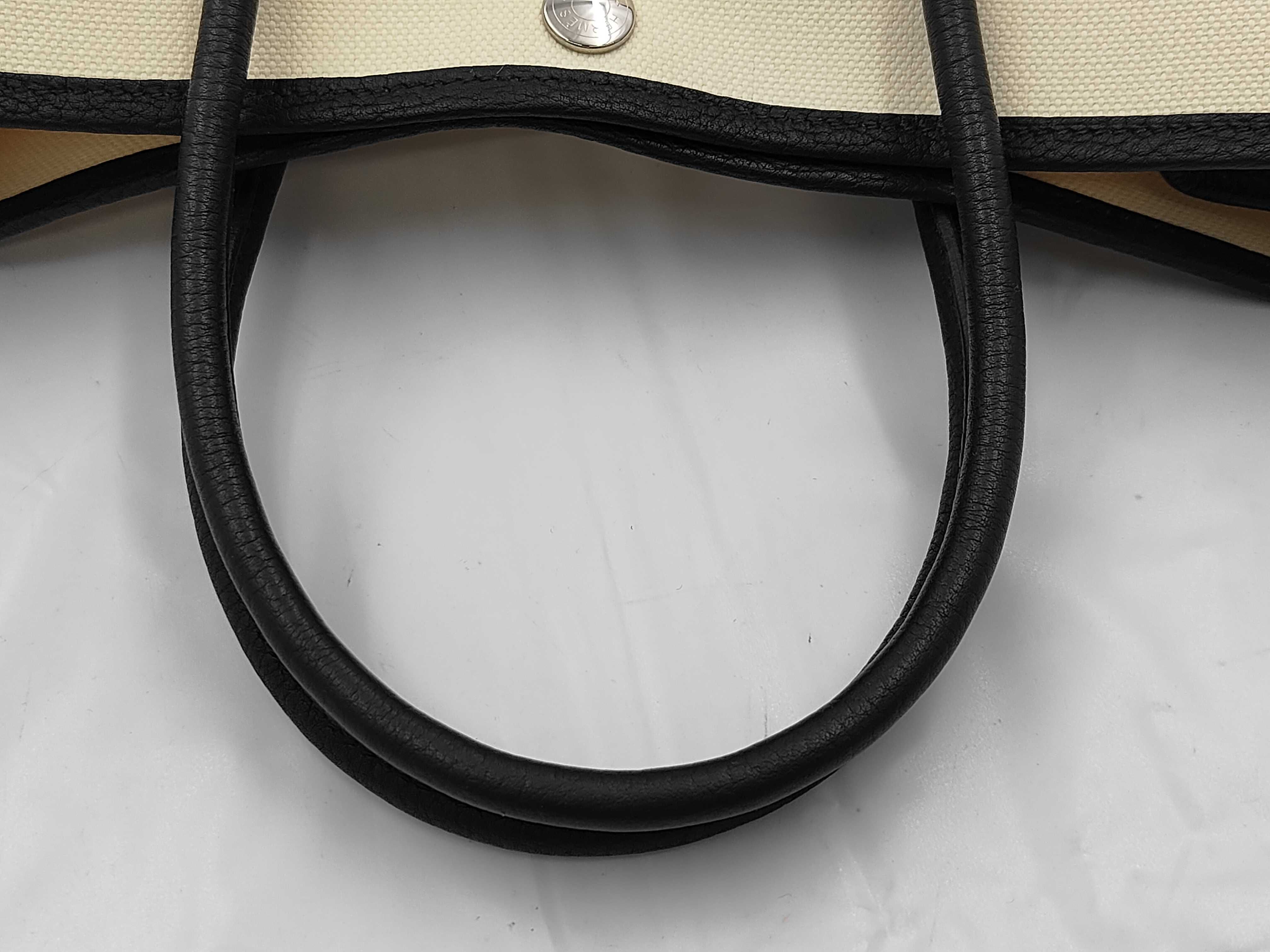 Garden Party TPM Beton Black W Silver Hardware Toile Negonda Handbag — view 3