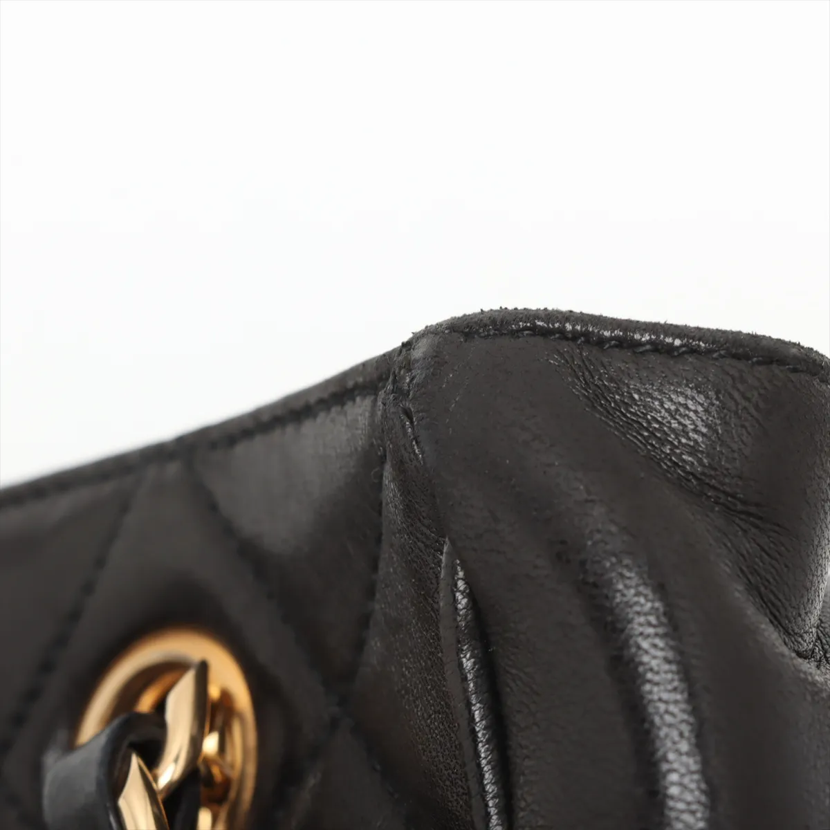 Matelasse Lambskin Chain Tote Bag Coco Ball Black Gold Hardware 2872233 2nd Edition — view 13