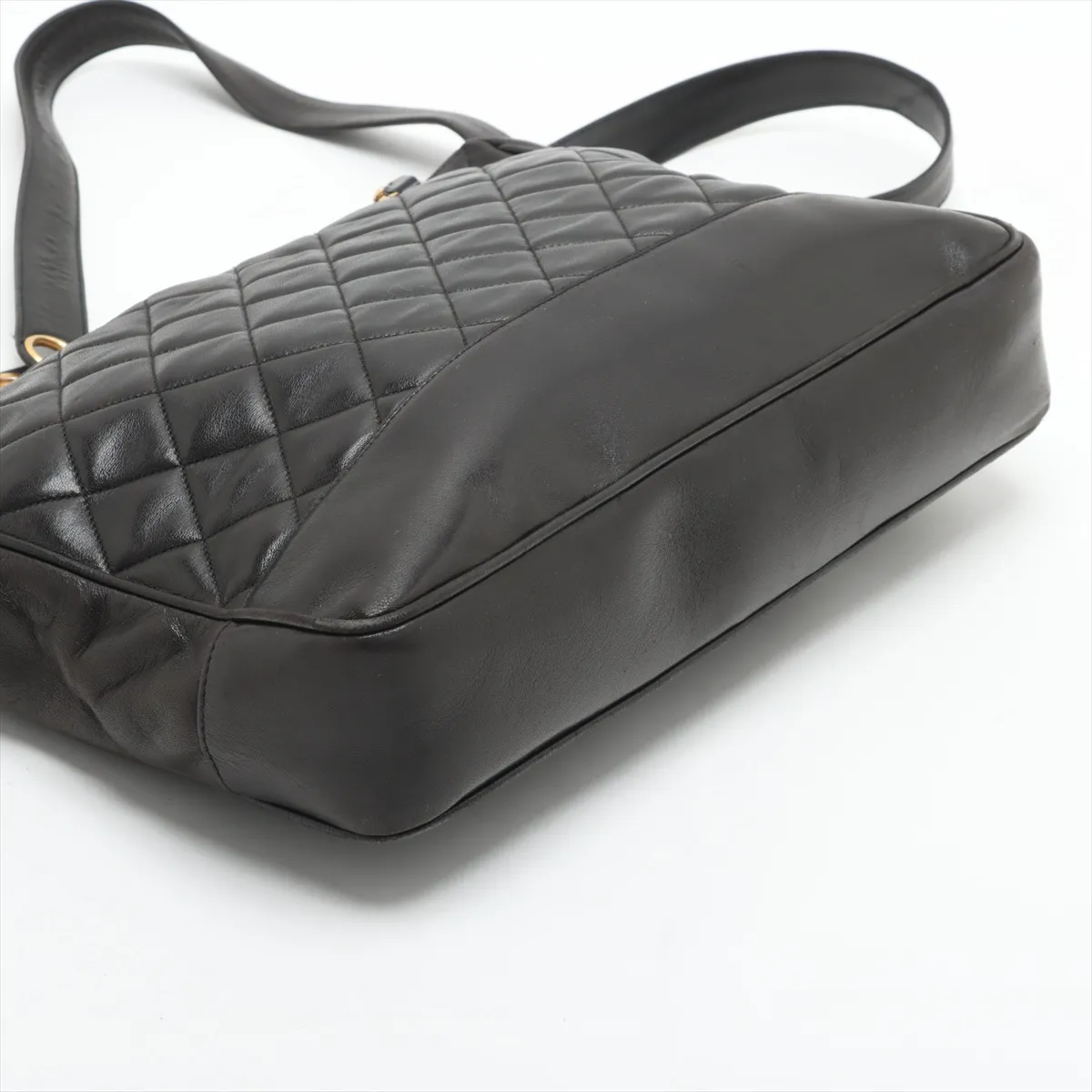 Matelasse Lambskin Chain Tote Bag Coco Ball Black Gold Hardware 2872233 2nd Edition — view 4