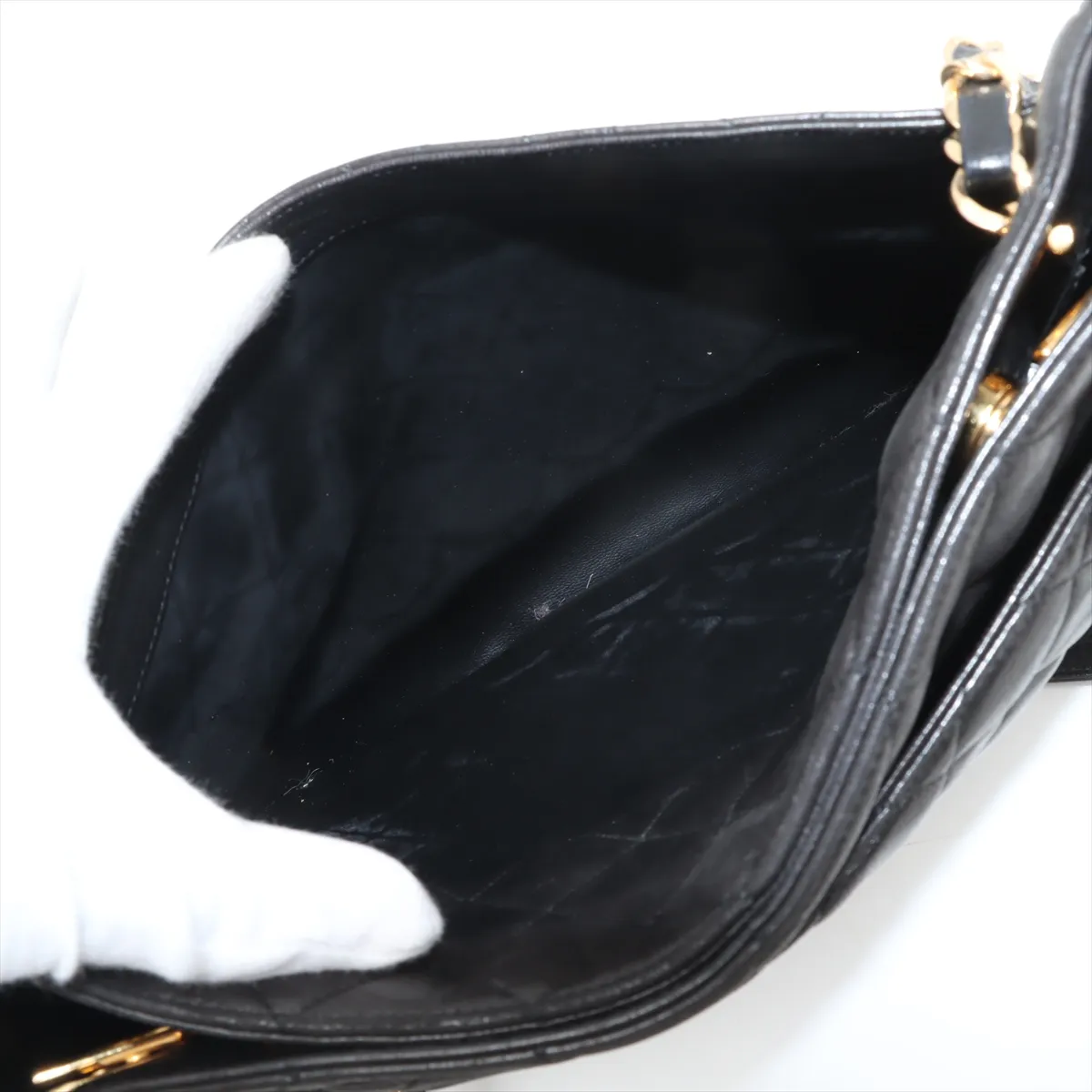 Matelasse Lambskin Chain Tote Bag Coco Ball Black Gold Hardware 2872233 2nd Edition — view 10