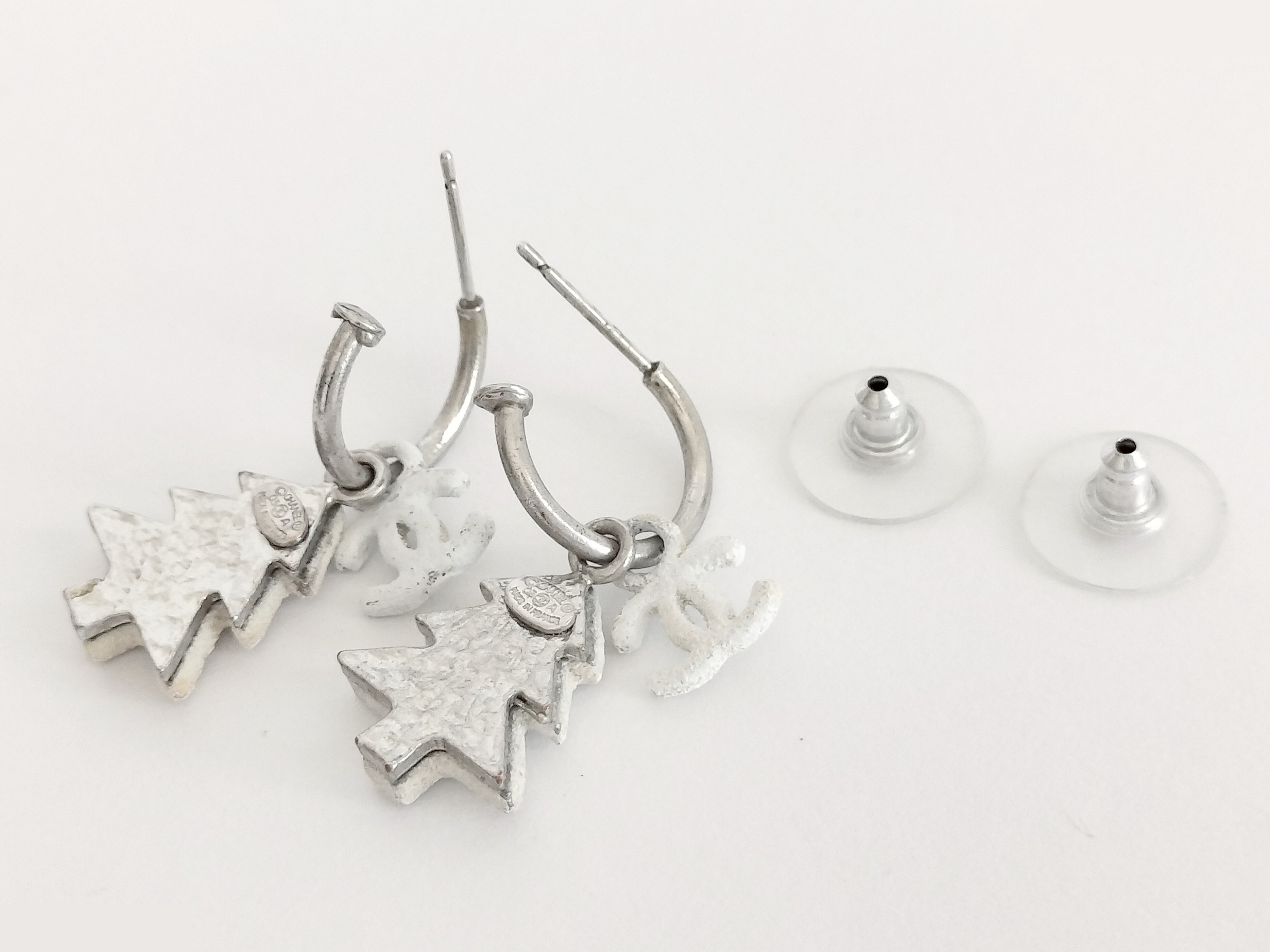 Coco Christmas Silver Earrings — view 2