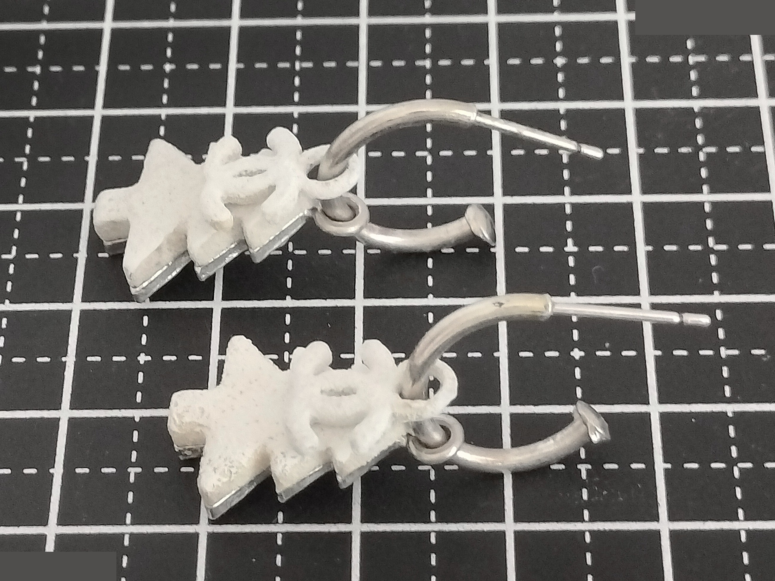 Coco Christmas Silver Earrings — view 5