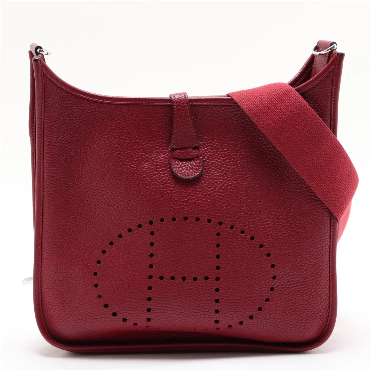 Evelyne 3 29 PM Taurillon Clemence Rouge Grenat Silver Hardware X: 2016