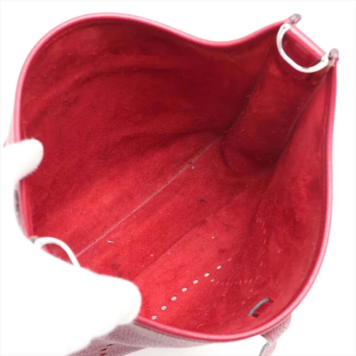 Evelyne 3 29 PM Taurillon Clemence Rouge Grenat Silver Hardware X: 2016 — view 6