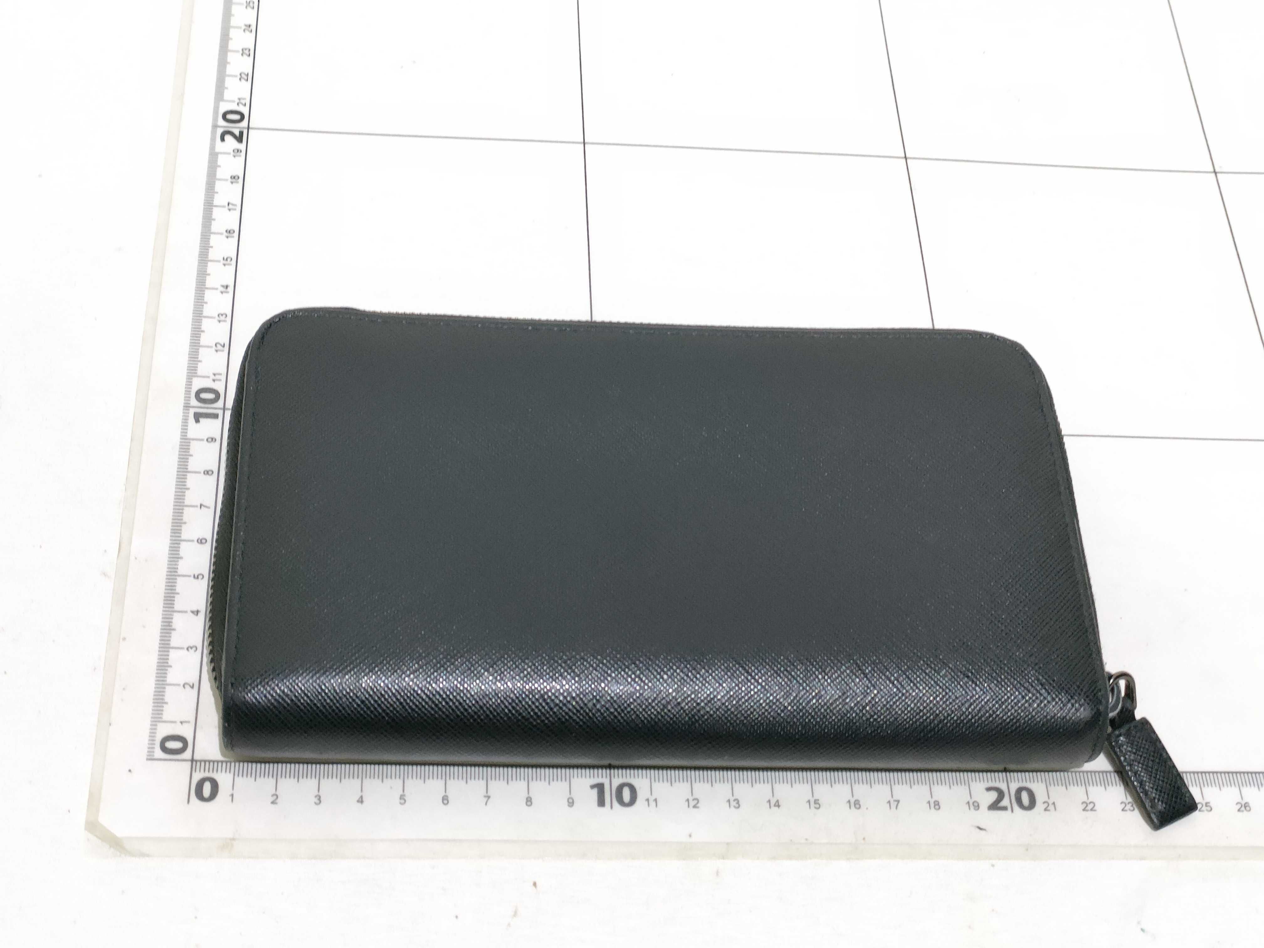 Long Wallet Round Saffiano Black Wallet — view 2