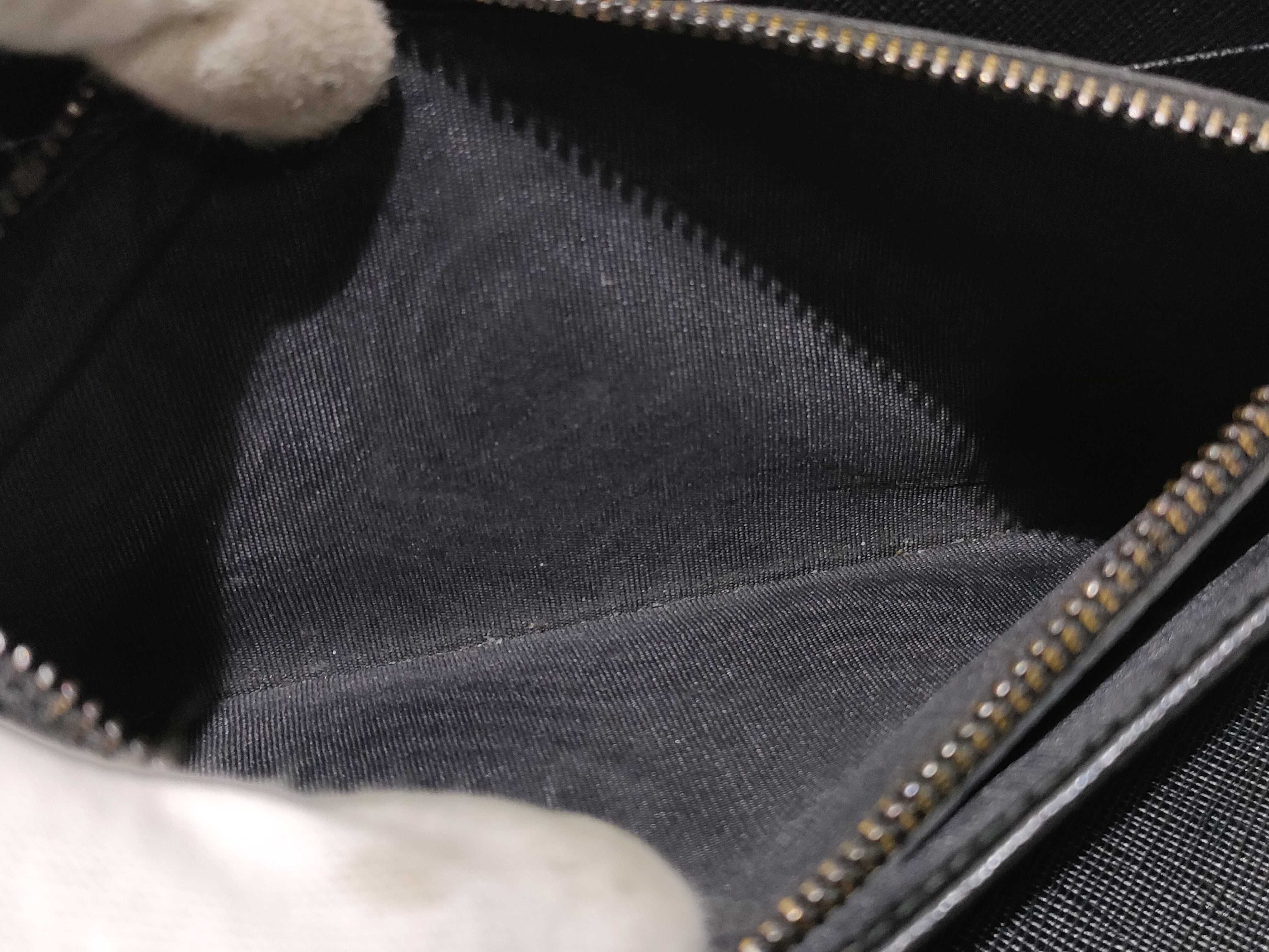 Long Wallet Round Saffiano Black Wallet — view 11