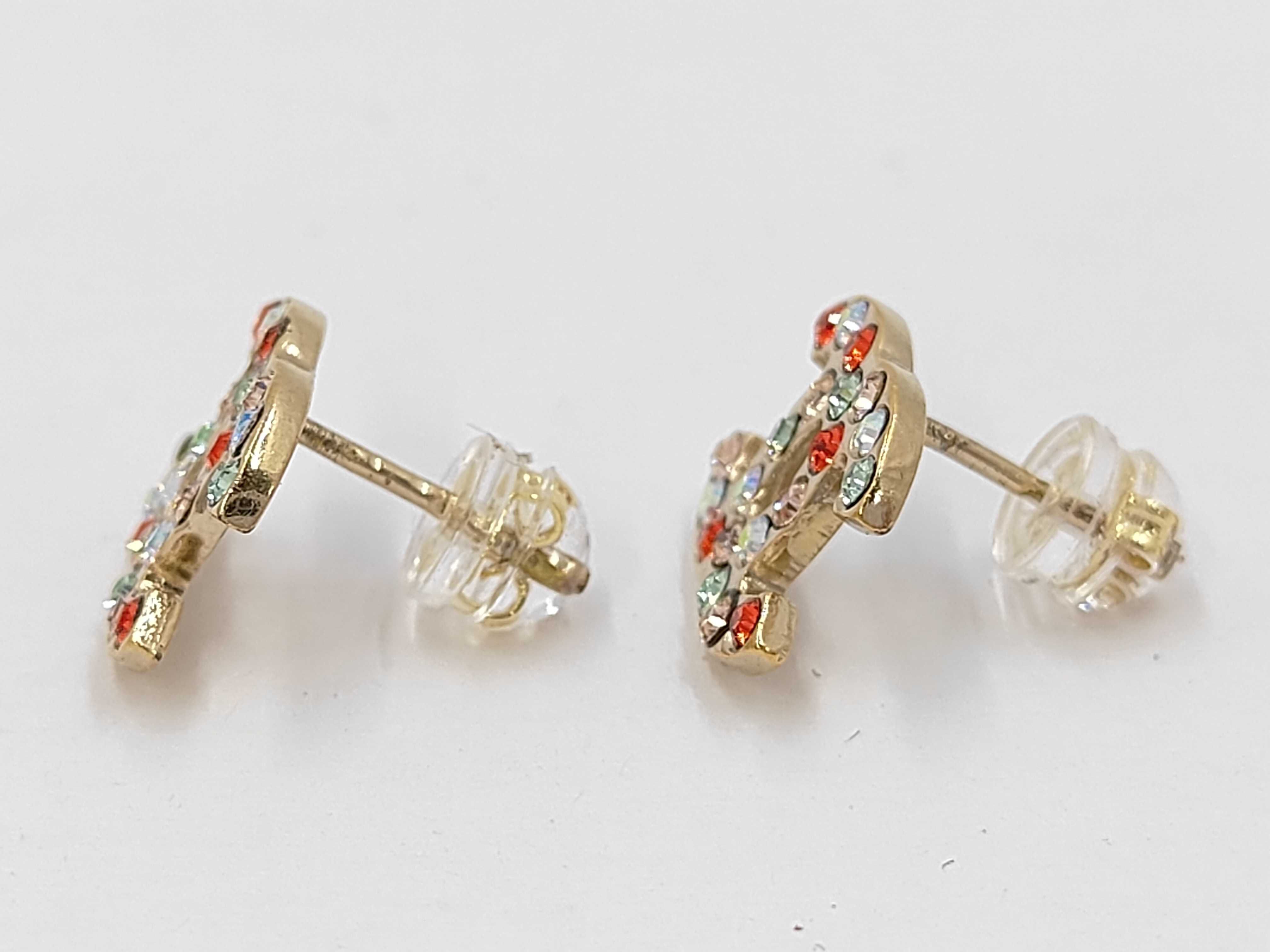 Earrings Coco Mark Multicolor Stone 04A — view 3