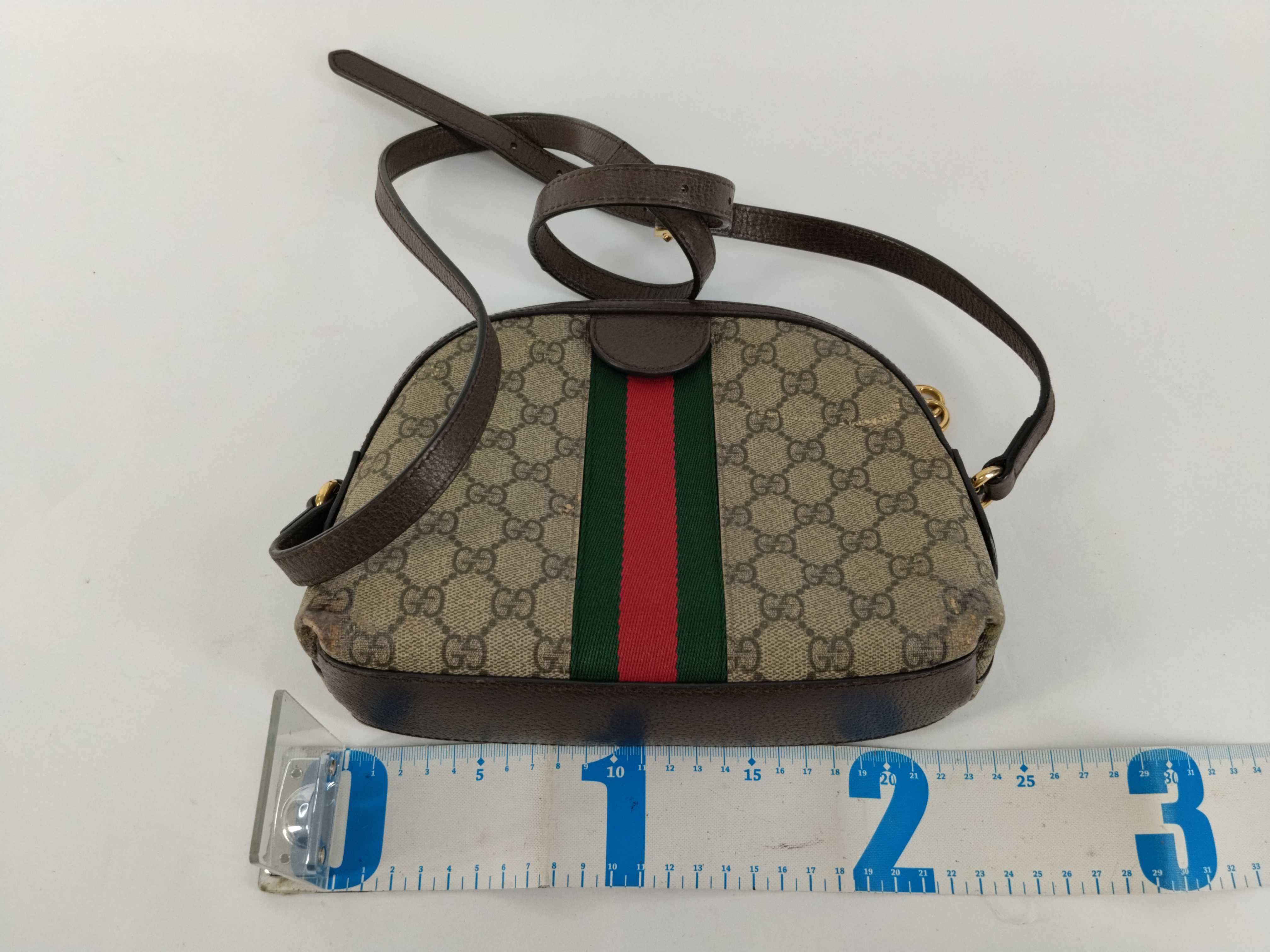 GG Supreme Shoulder Bag (Gray) — view 2