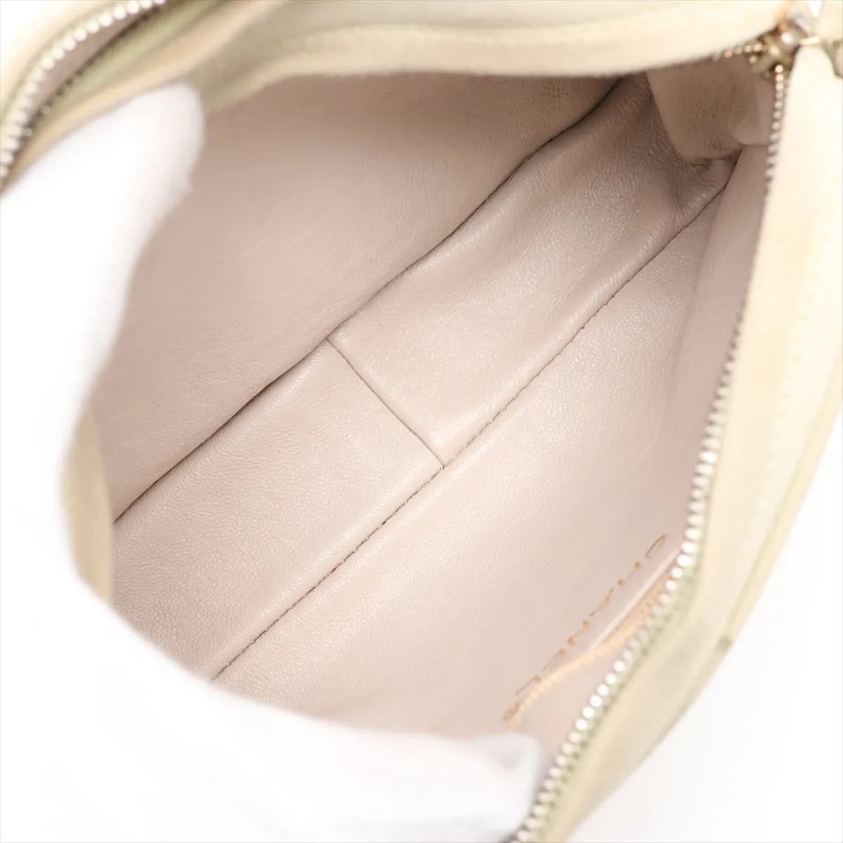 Matelassé Suede Shoulder Bag, Green with Gold Hardware, 2657433, Series 2 — view 8