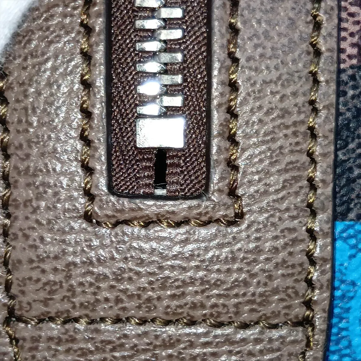 GG Camouflage PVC x Leather 2-Way Handbag, Brown x Blue, 854860 — view 13