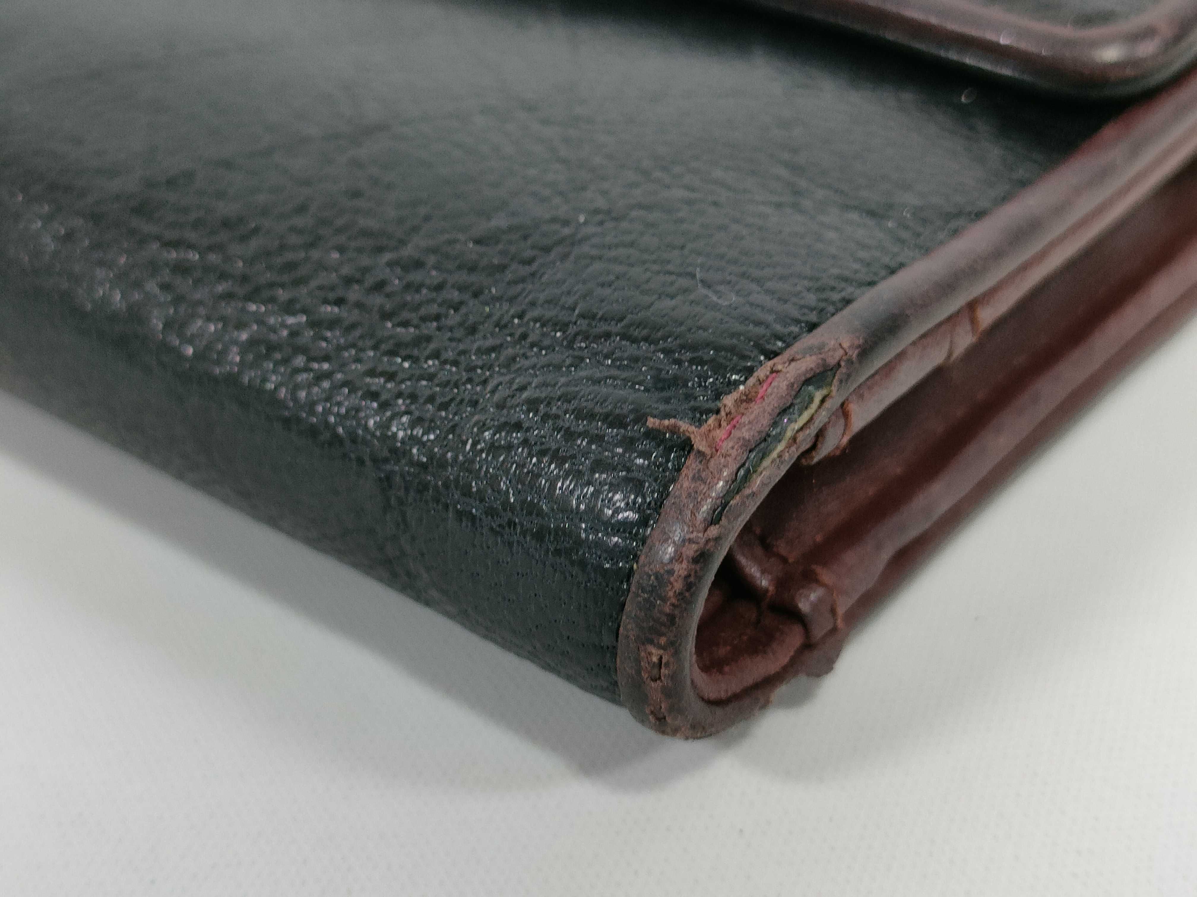 Coco Mark Bicolore Long Wallet, Black, with Seal — view 4