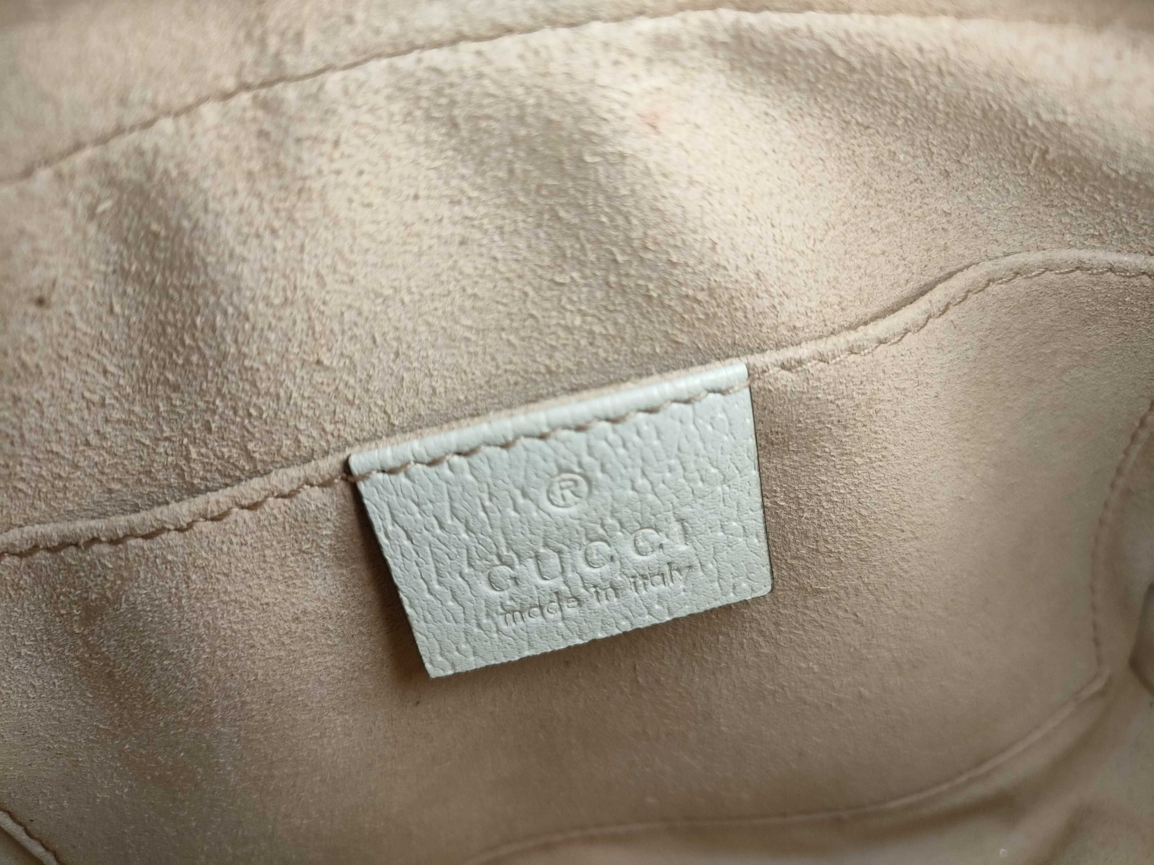 GG Supreme Ophidia PVC x Leather Shoulder Bag, Beige, 517350 (Shoulder Bag) — view 11