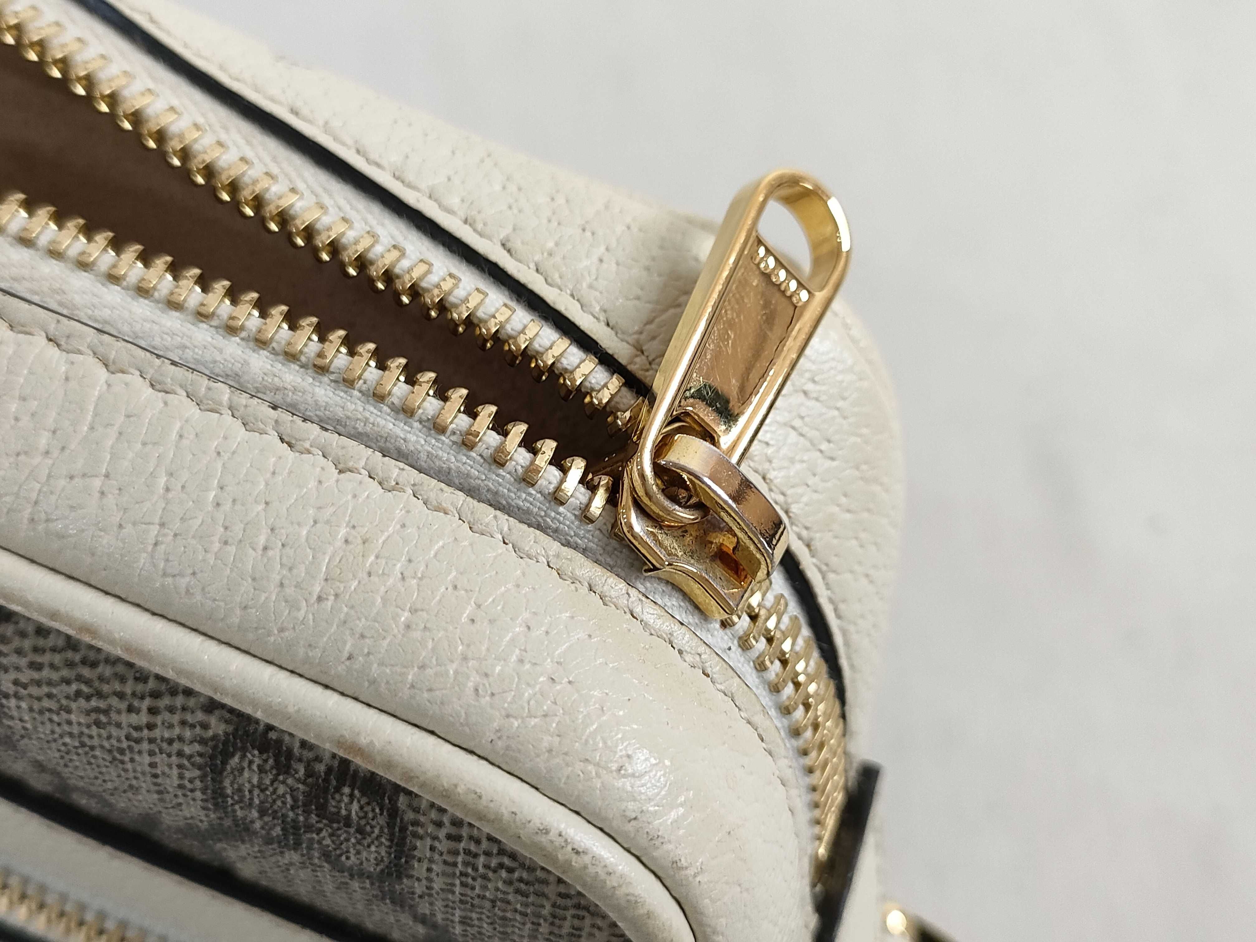 GG Supreme Ophidia PVC x Leather Shoulder Bag, Beige, 517350 (Shoulder Bag) — view 13