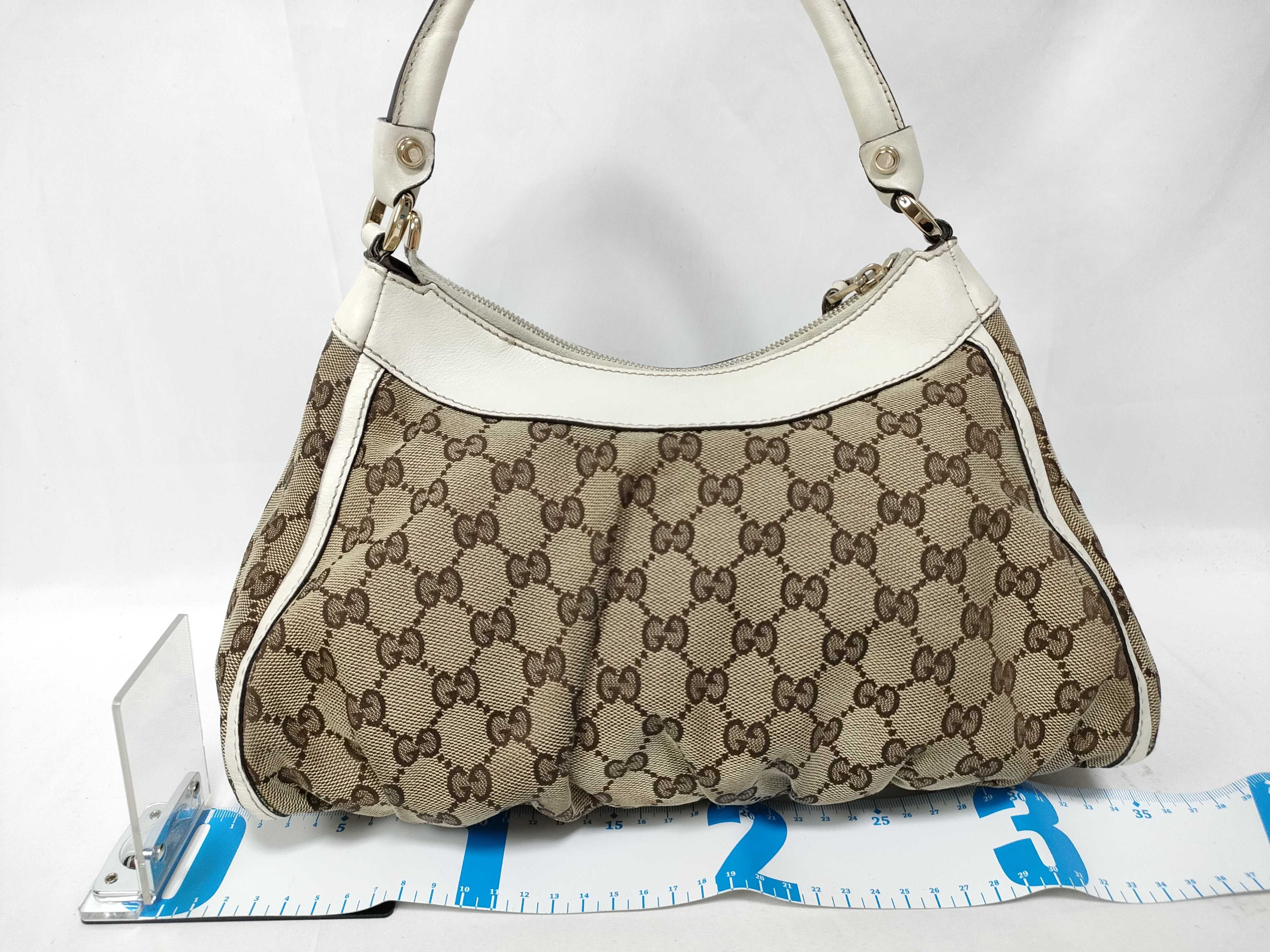 GG Logo Jacquard D-Ring Hobo Shoulder Bag (Handbag) — view 2