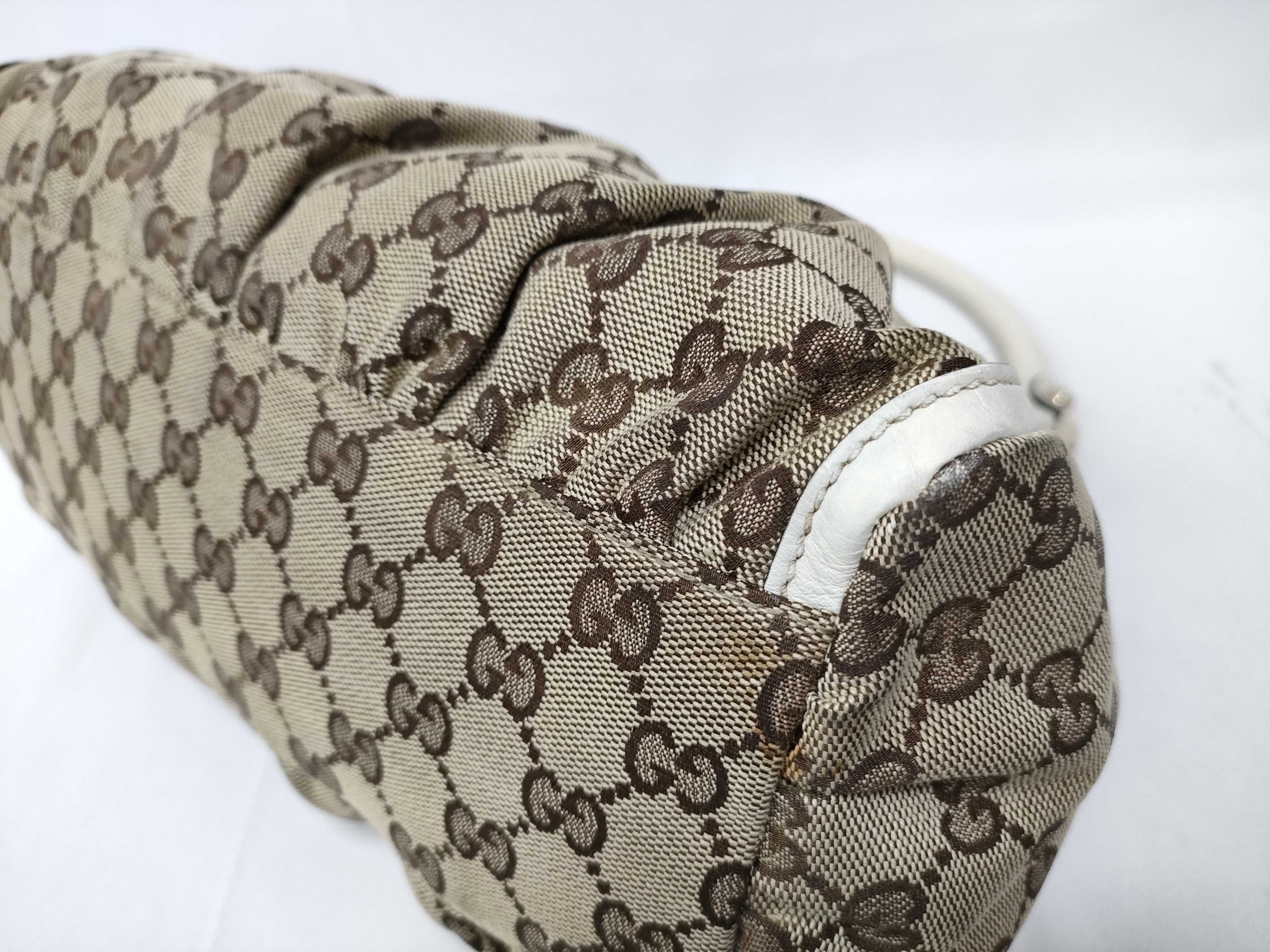 GG Logo Jacquard D-Ring Hobo Shoulder Bag (Handbag) — view 4