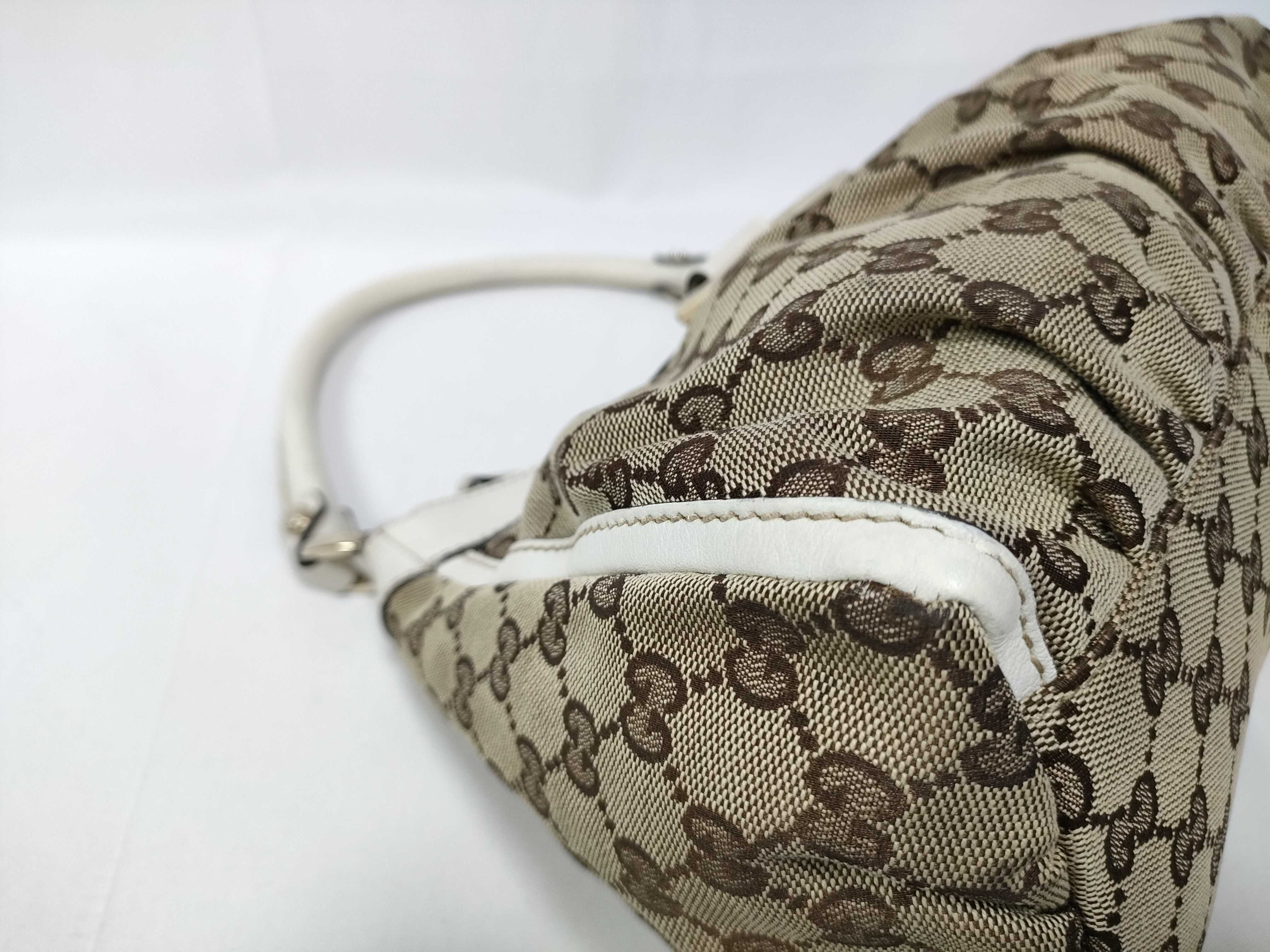 GG Logo Jacquard D-Ring Hobo Shoulder Bag (Handbag) — view 5