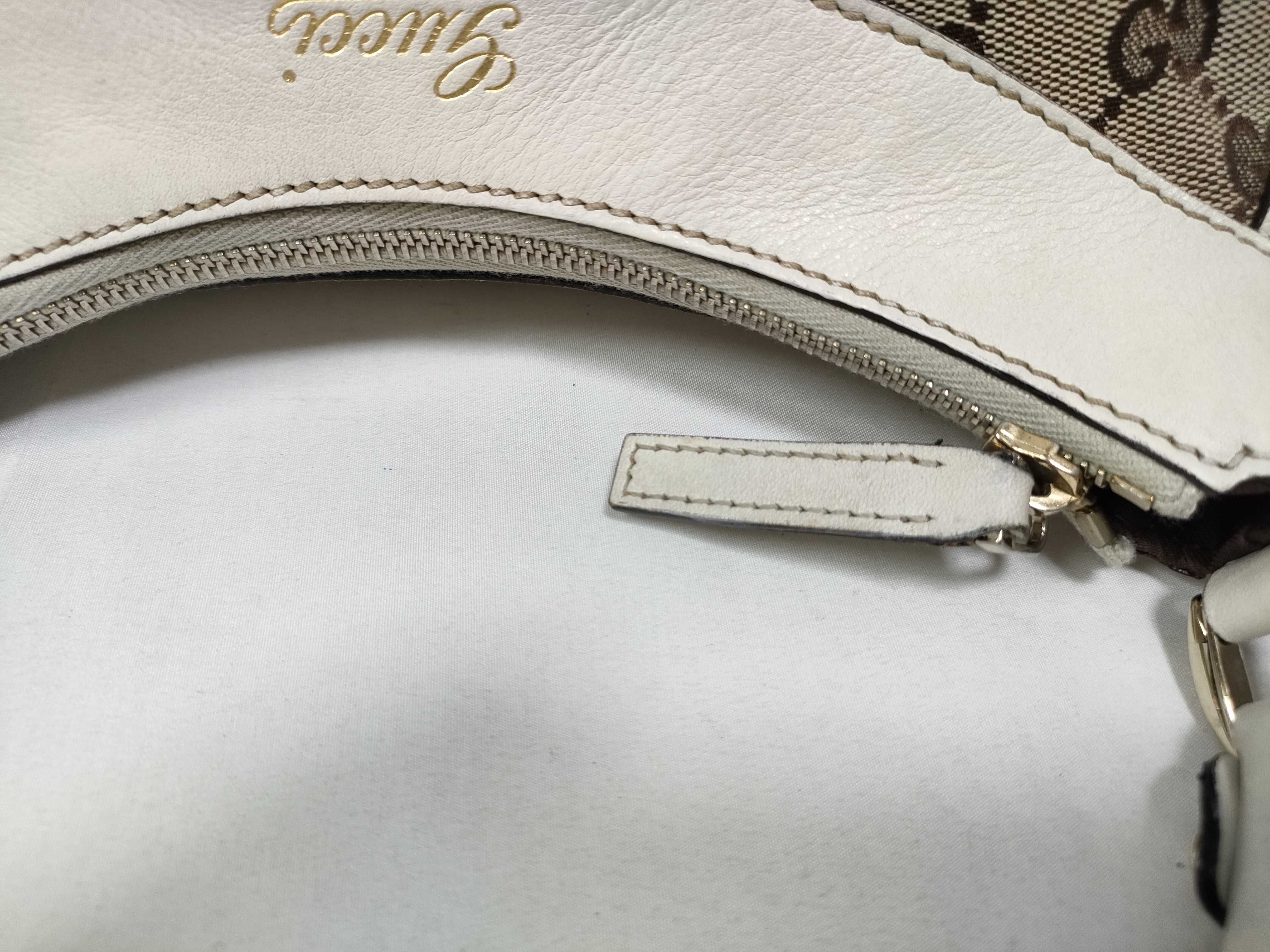 GG Logo Jacquard D-Ring Hobo Shoulder Bag (Handbag) — view 7