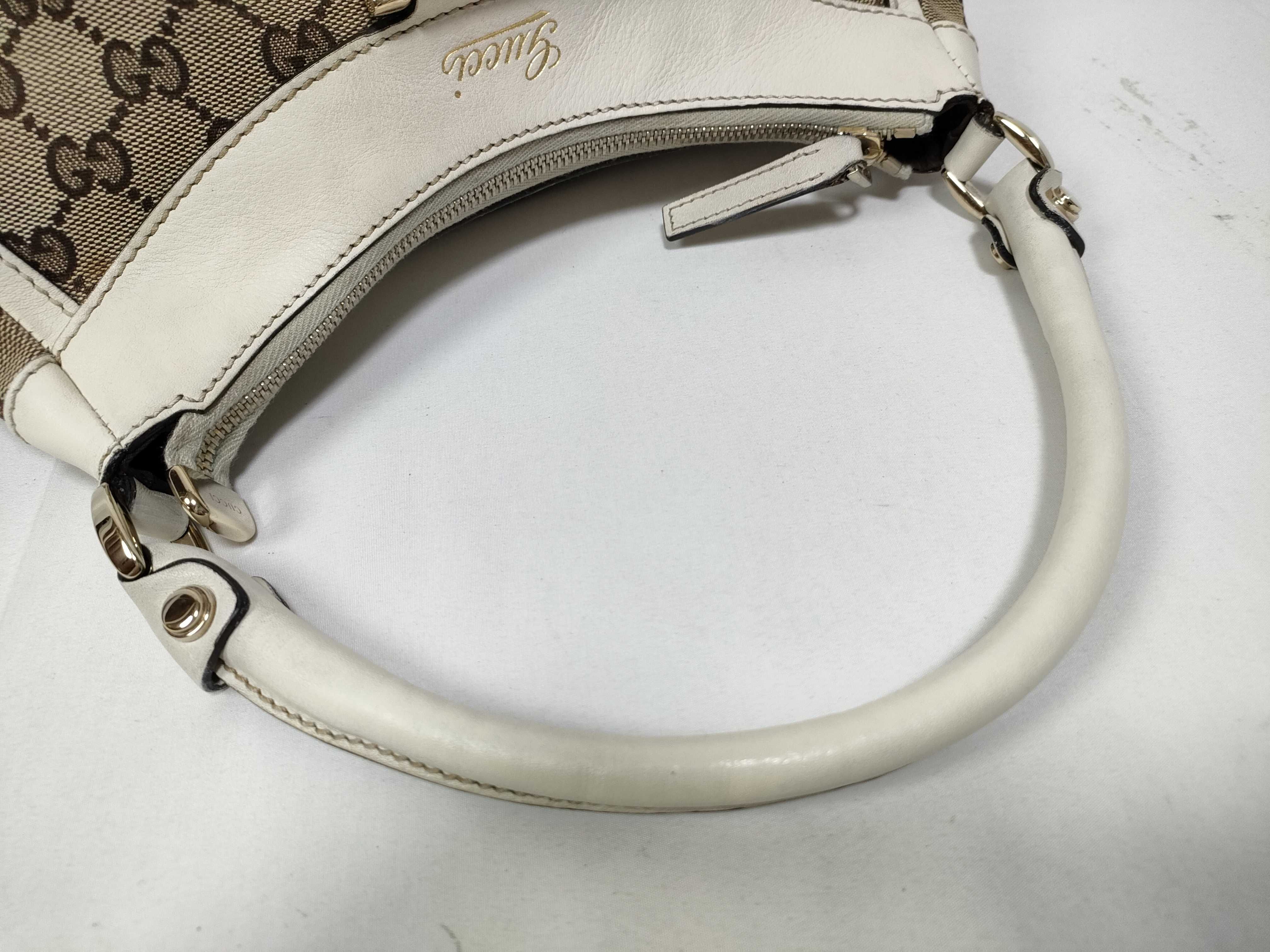 GG Logo Jacquard D-Ring Hobo Shoulder Bag (Handbag) — view 10