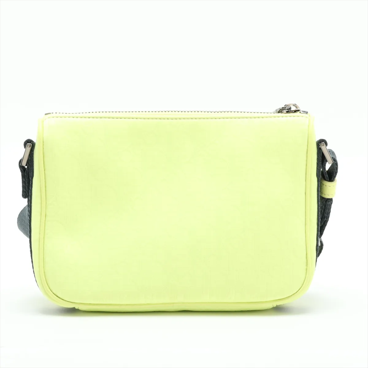 Canvas x Mesh Shoulder Bag, Yellow — view 2