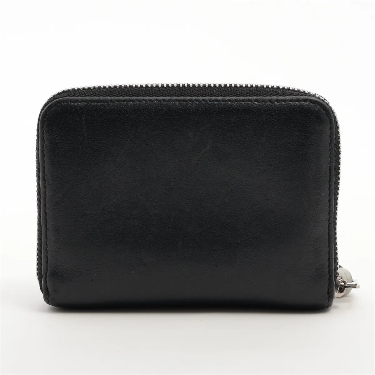 Anagram Leather Coin Case Black x Gray — view 2