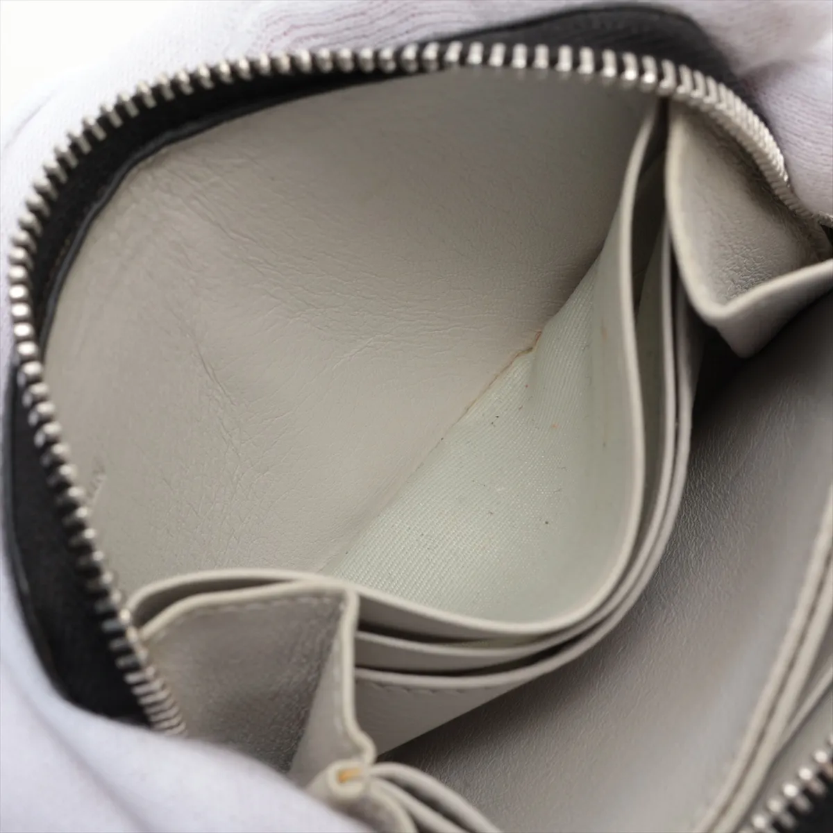 Anagram Leather Coin Case Black x Gray — view 4