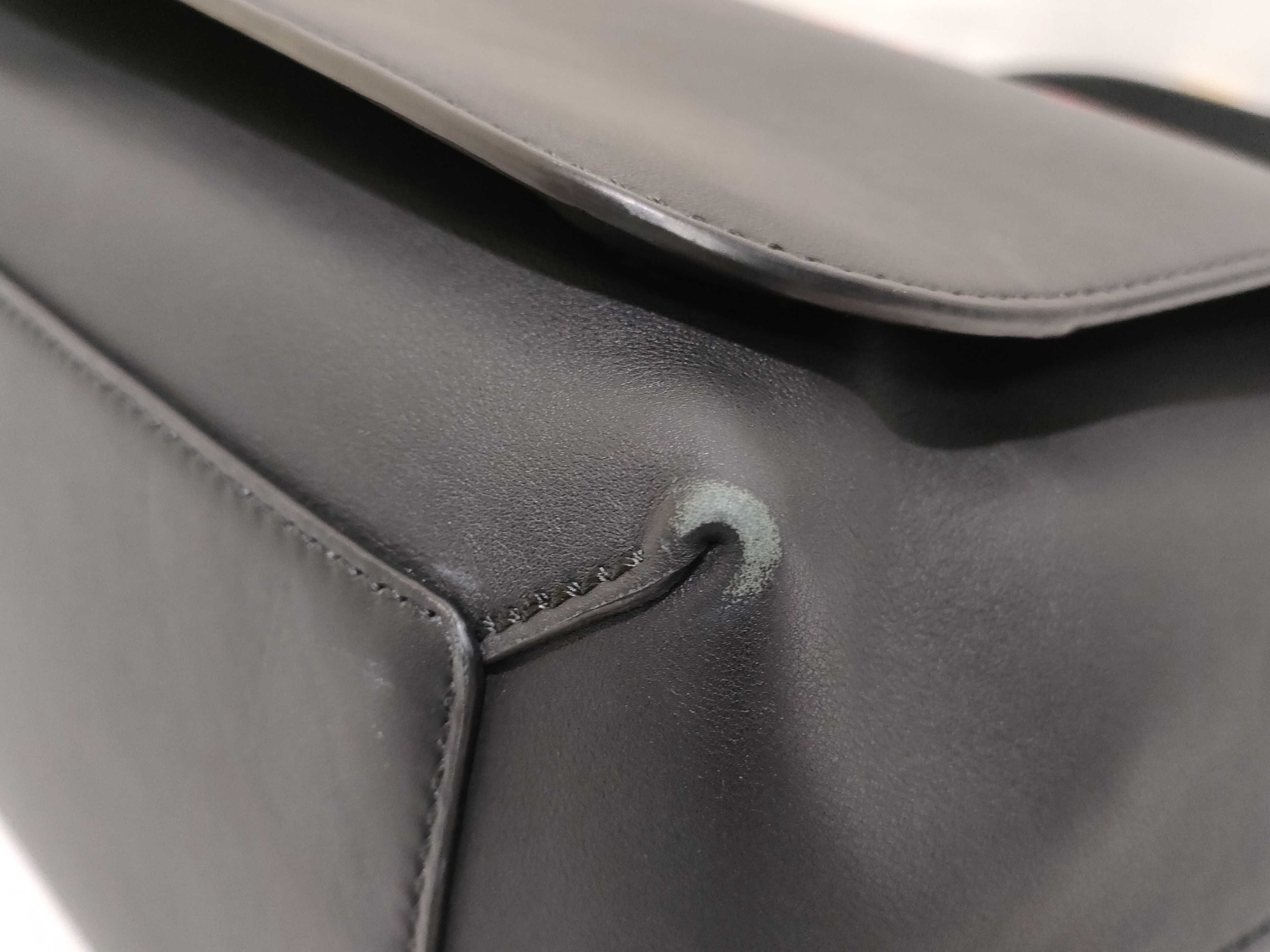 Logo Leather Shoulder Bag — view 6