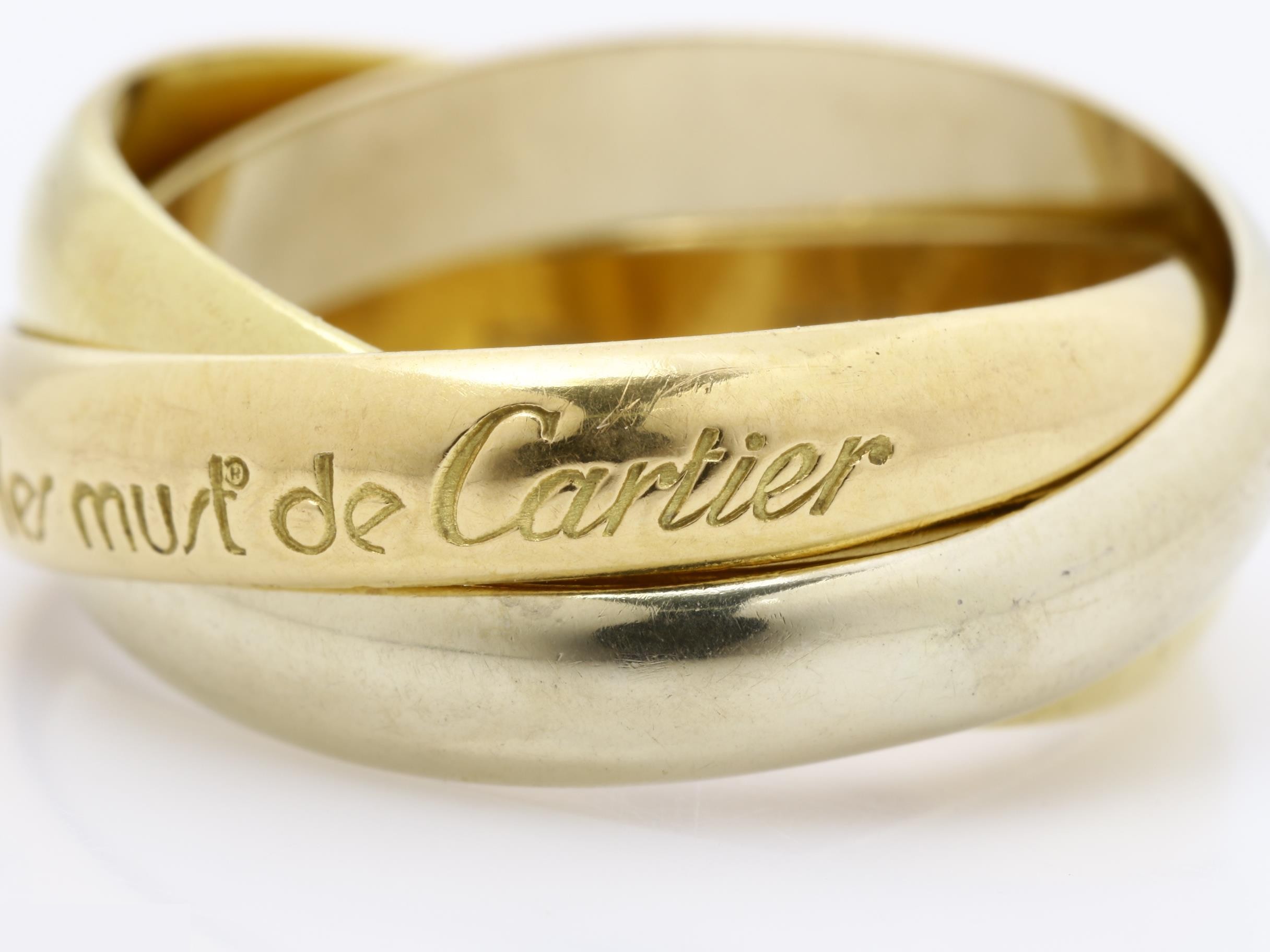 Trinity (precious metal) ring, 750, 7.7g, #51 — view 2