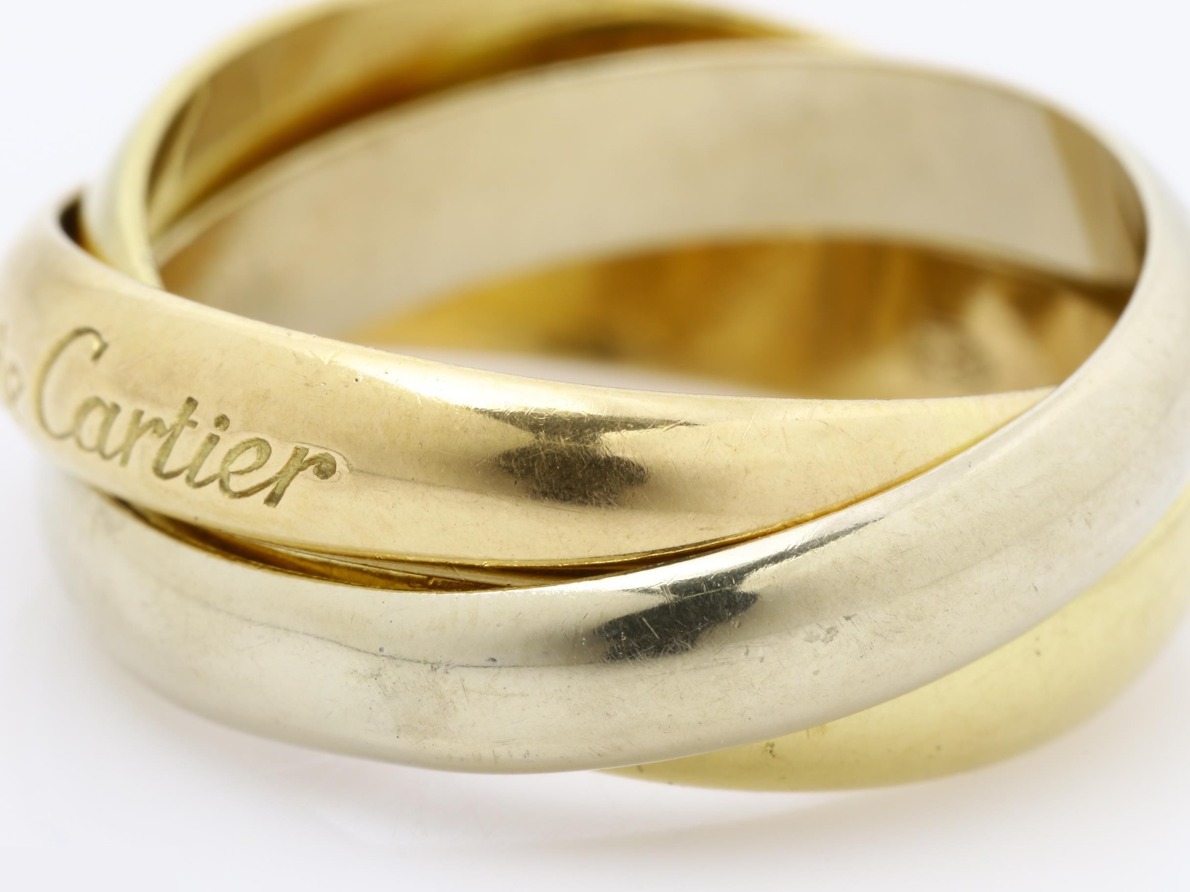 Trinity (precious metal) ring, 750, 7.7g, #51 — view 3