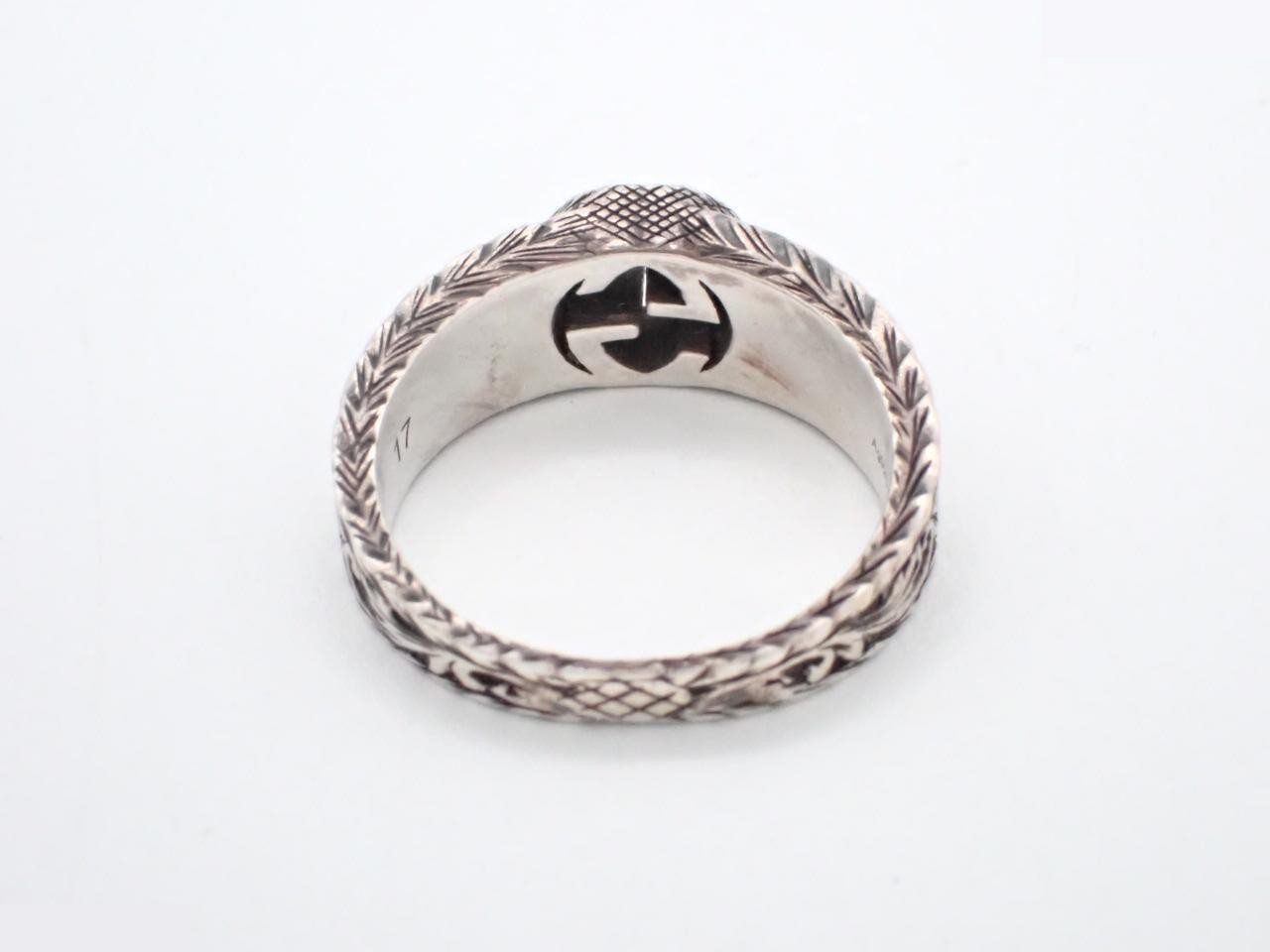 Interlocking G Arabesque Ring, 925 Stamp #17, Actual Size #15, 6.51g — view 2