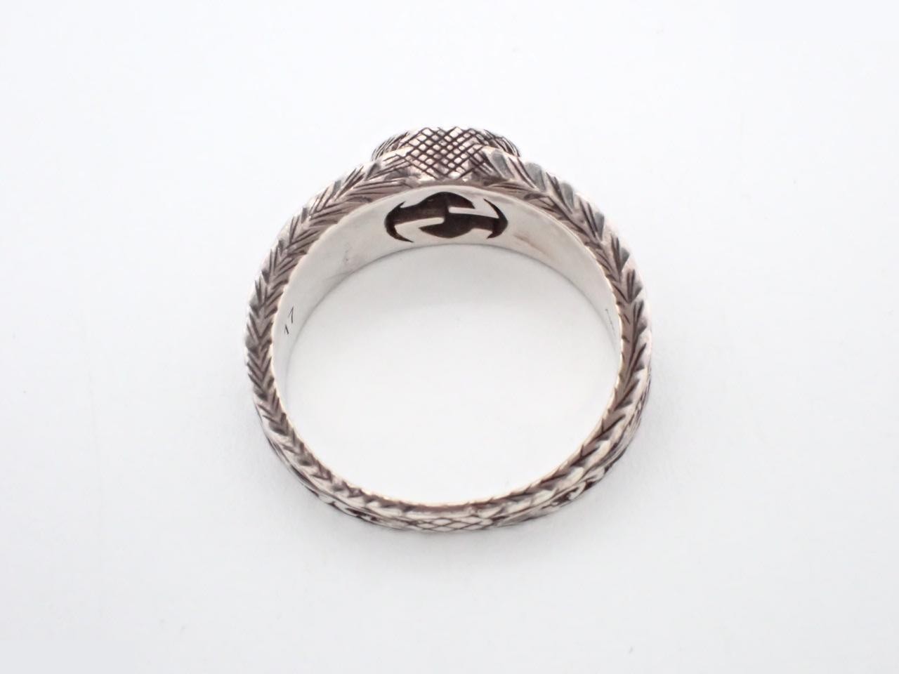Interlocking G Arabesque Ring, 925 Stamp #17, Actual Size #15, 6.51g — view 3