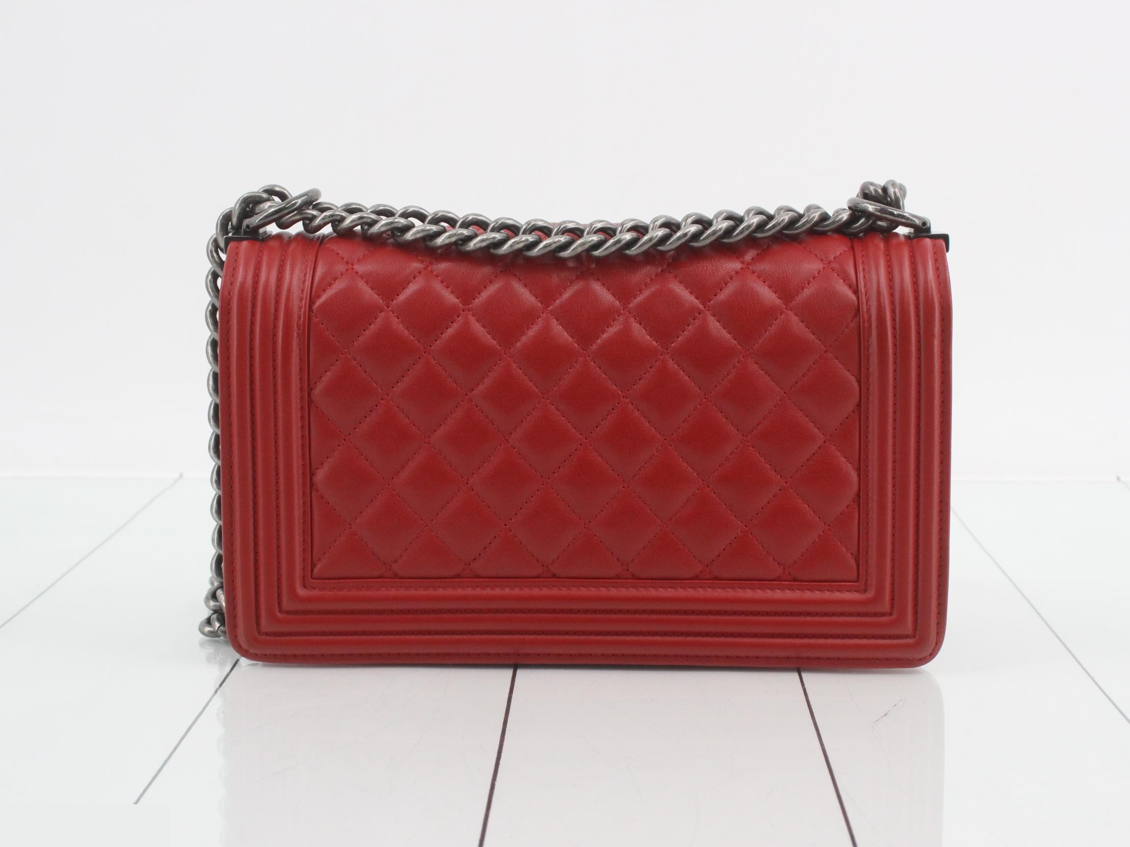 Boy Chanel Lambskin Shoulder Bag — view 2