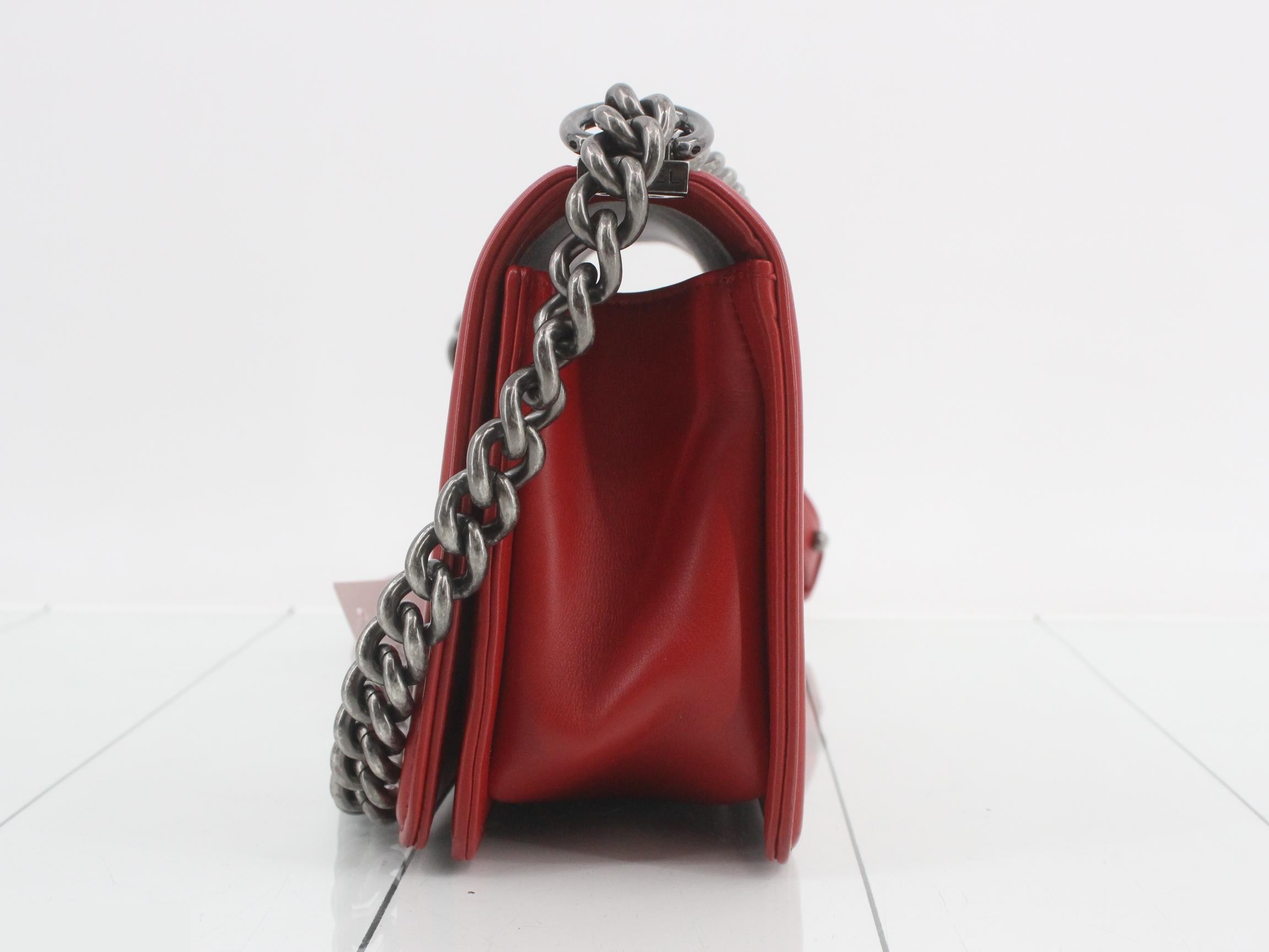 Boy Chanel Lambskin Shoulder Bag — view 3
