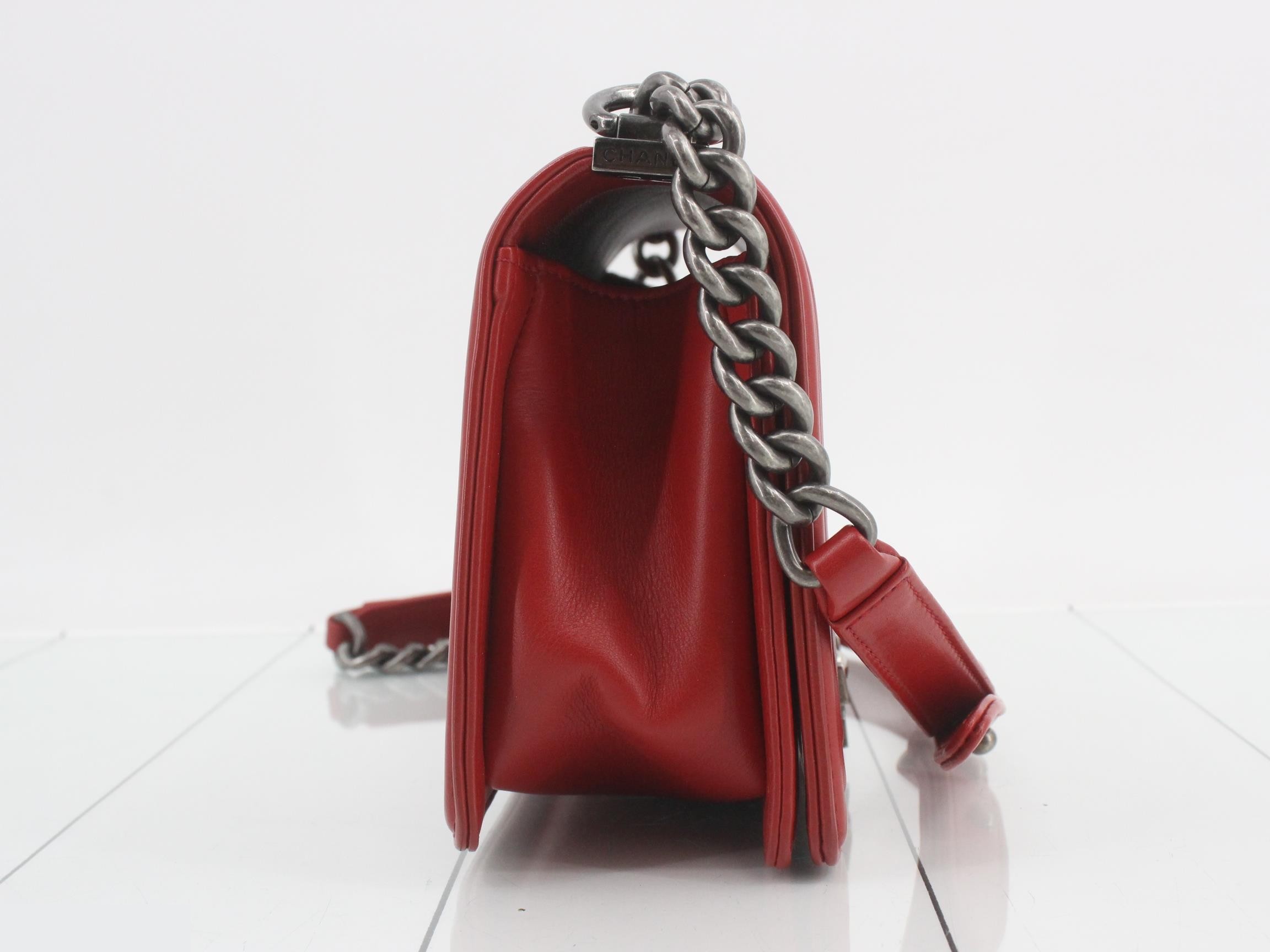 Boy Chanel Lambskin Shoulder Bag — view 4