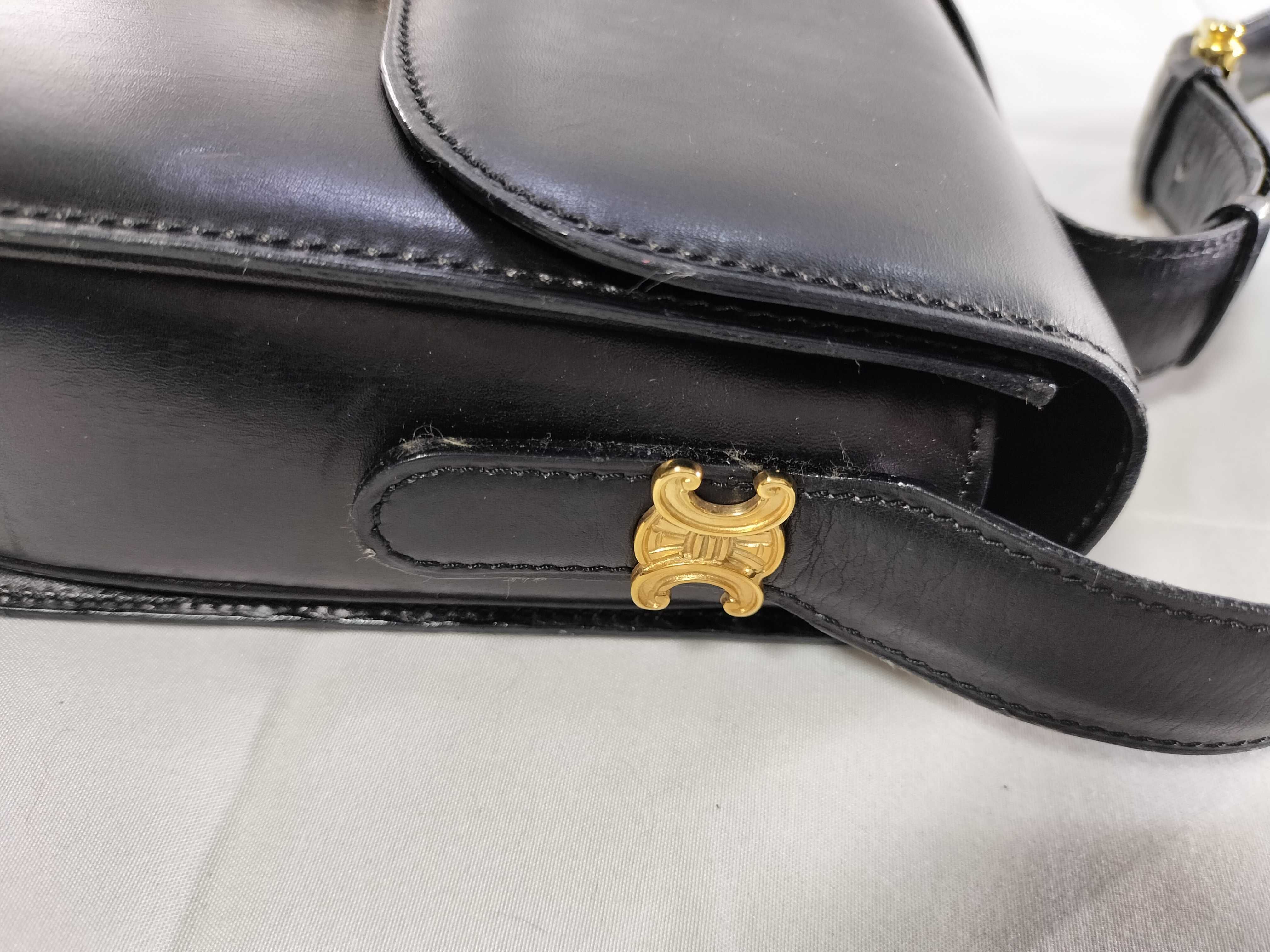Triomphe Leather Shoulder Bag — view 5