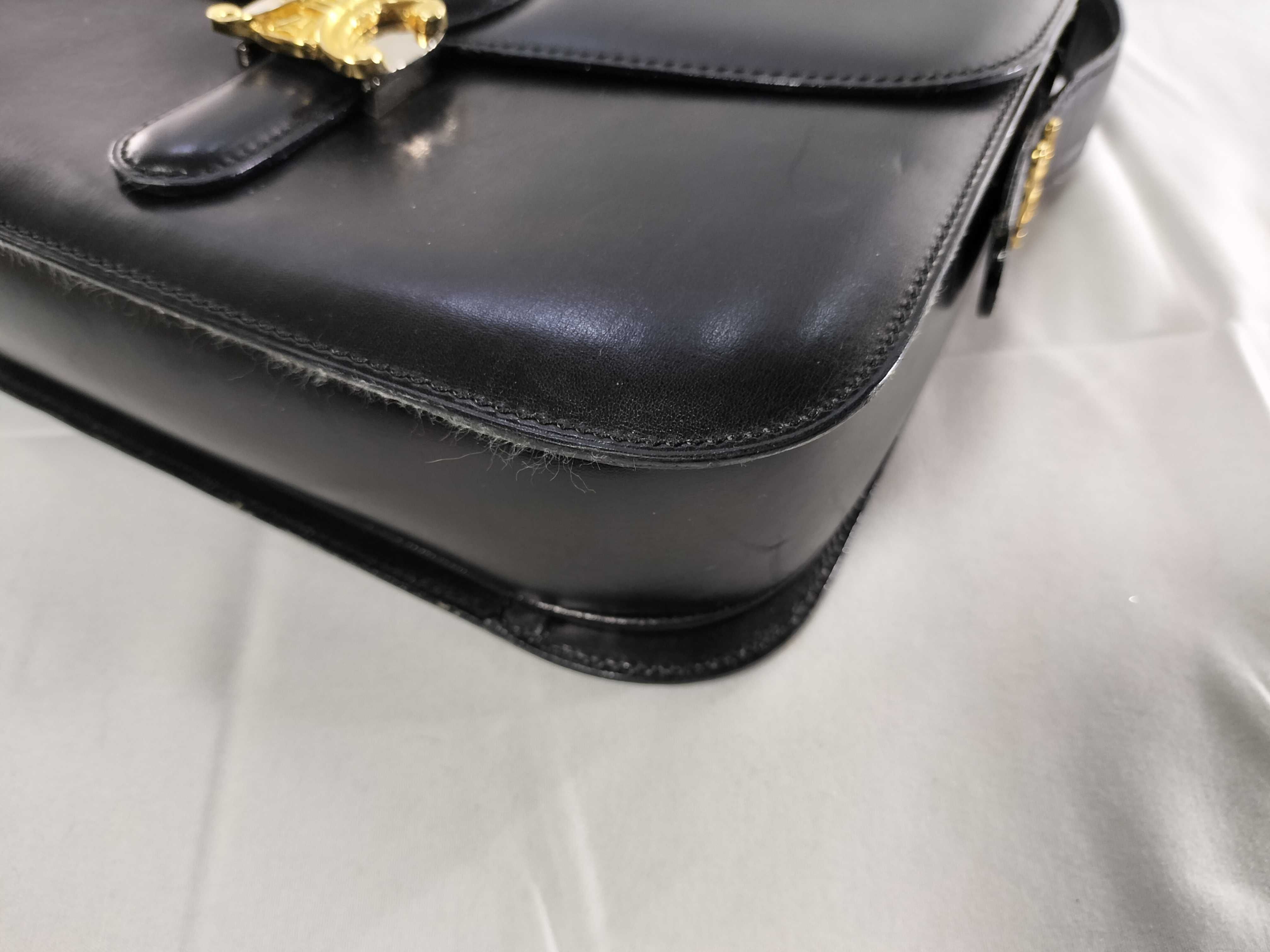 Triomphe Leather Shoulder Bag — view 6
