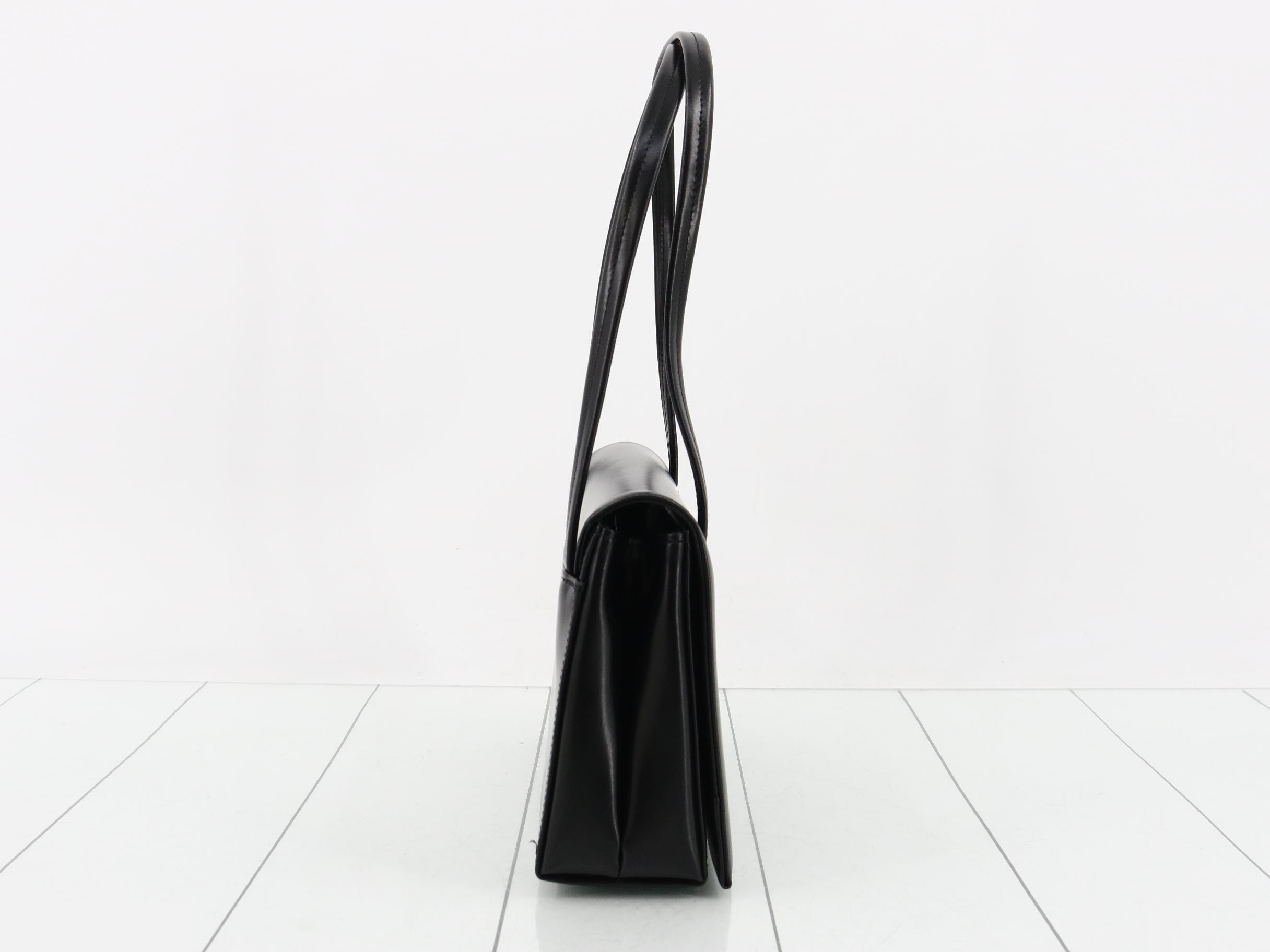 Rotating logo, leather, black, W23 H15 D6 — view 4