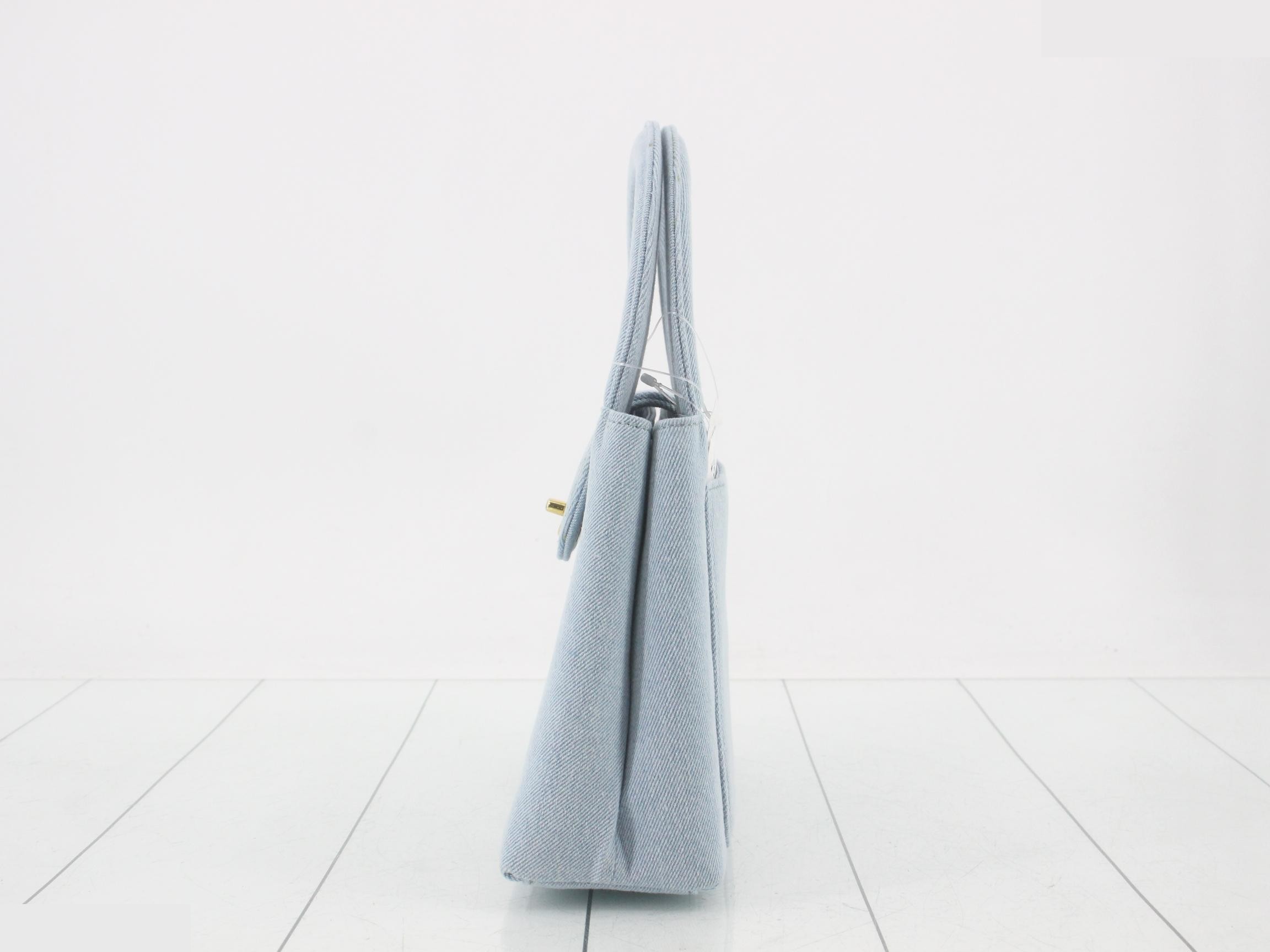 Denim Kelly handbag — view 3