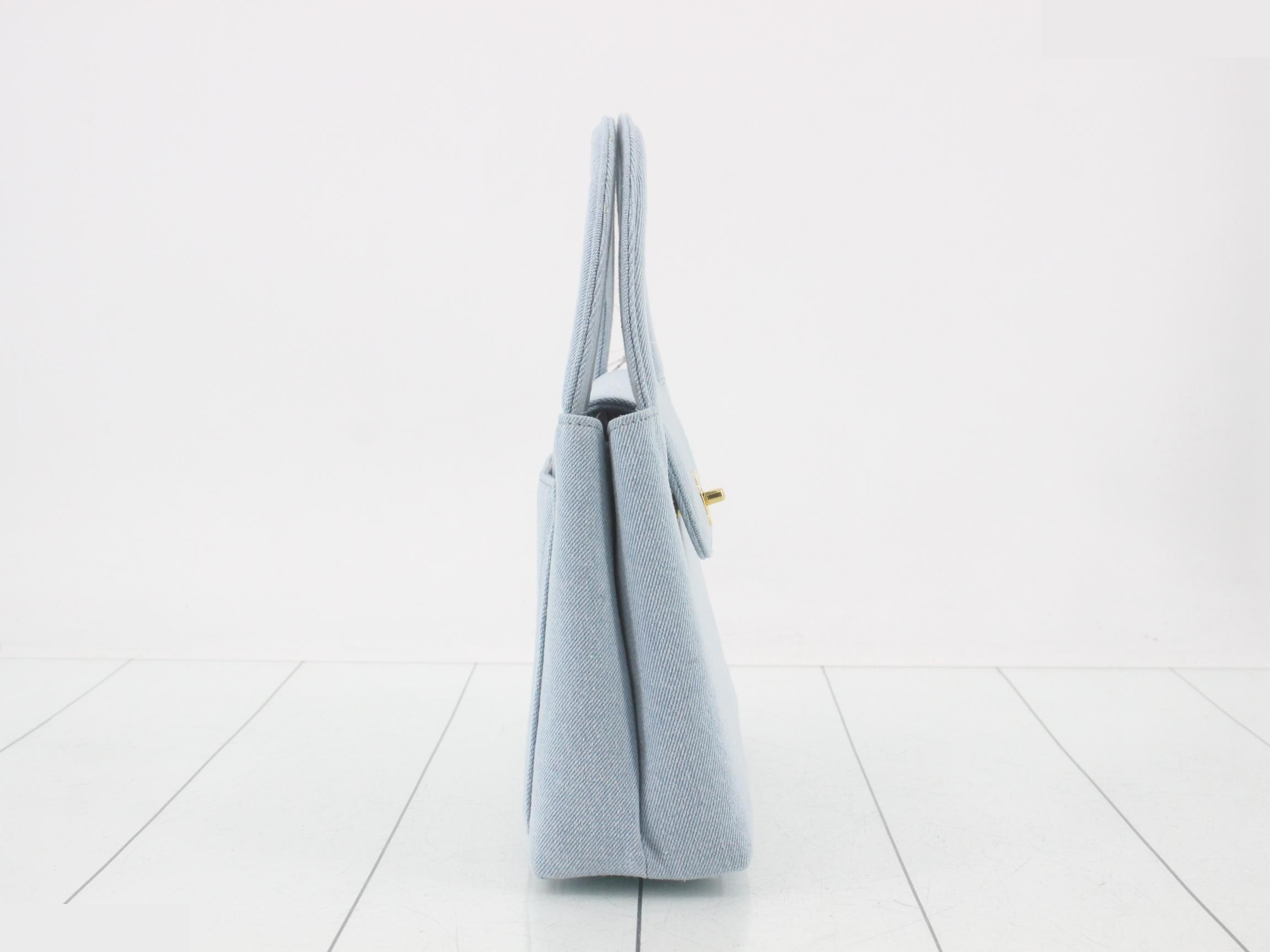 Denim Kelly handbag — view 4