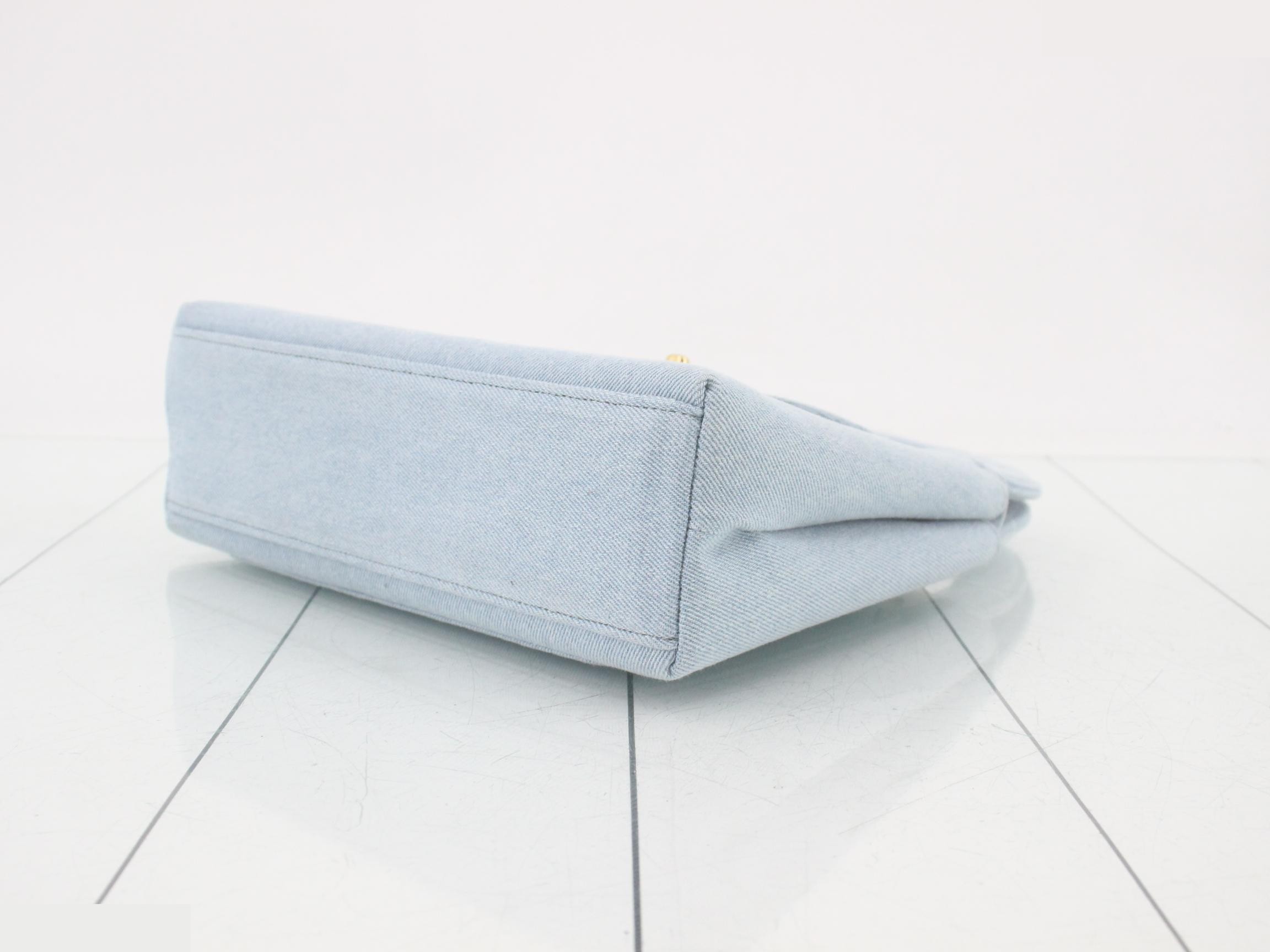 Denim Kelly handbag — view 6