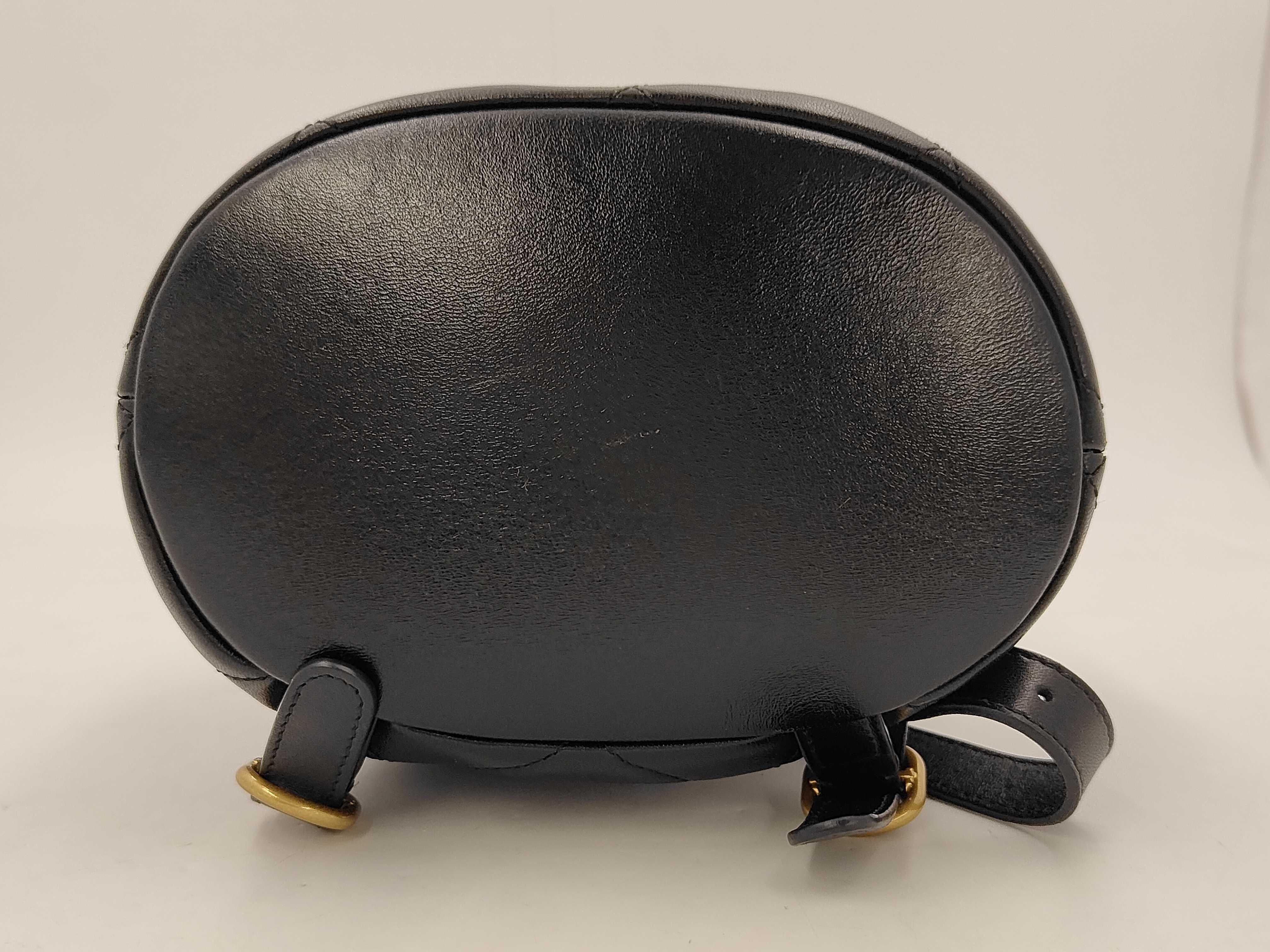 Black Backpack with Gold Hardware — view 3