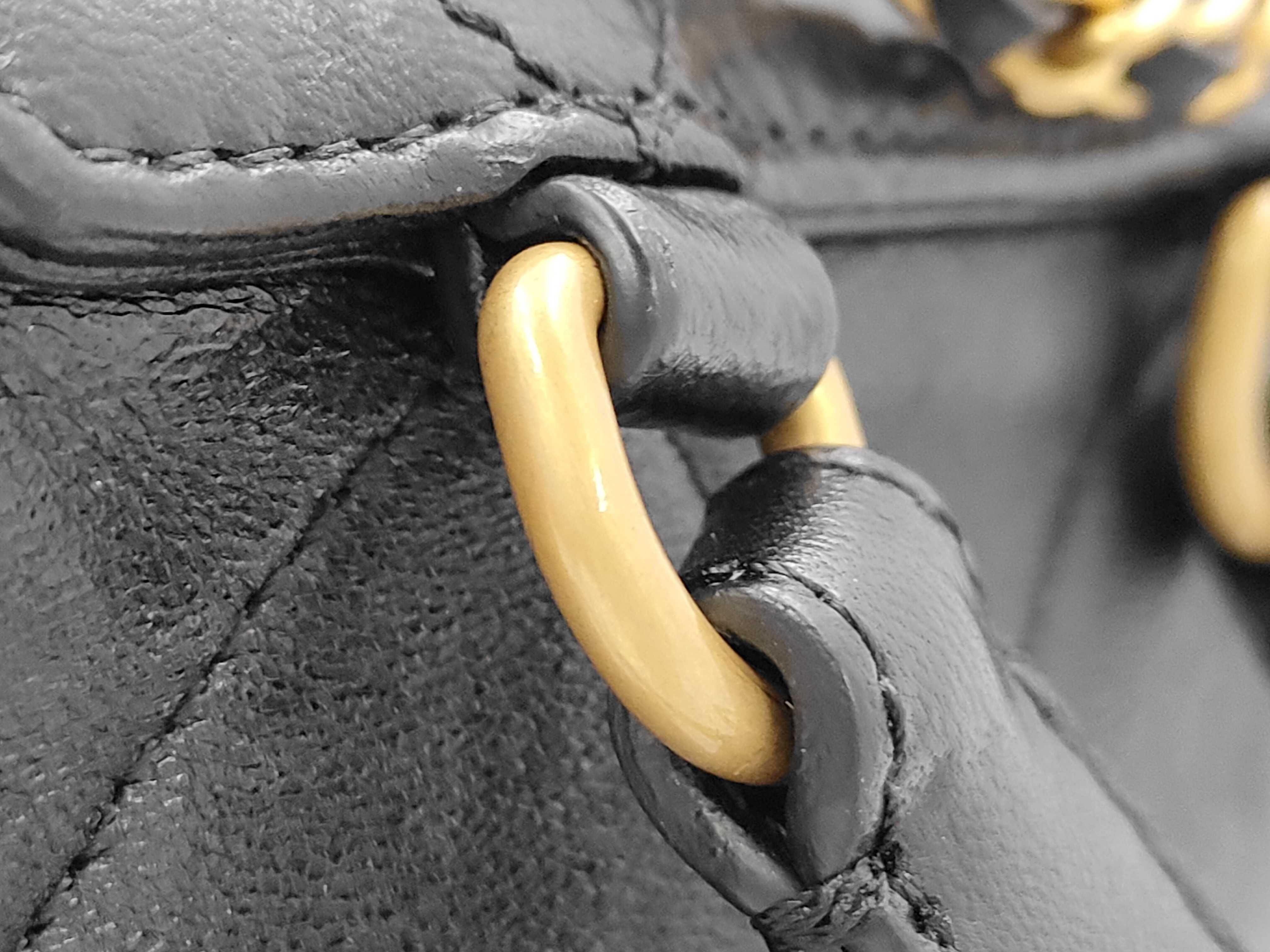 Black Backpack with Gold Hardware — view 7