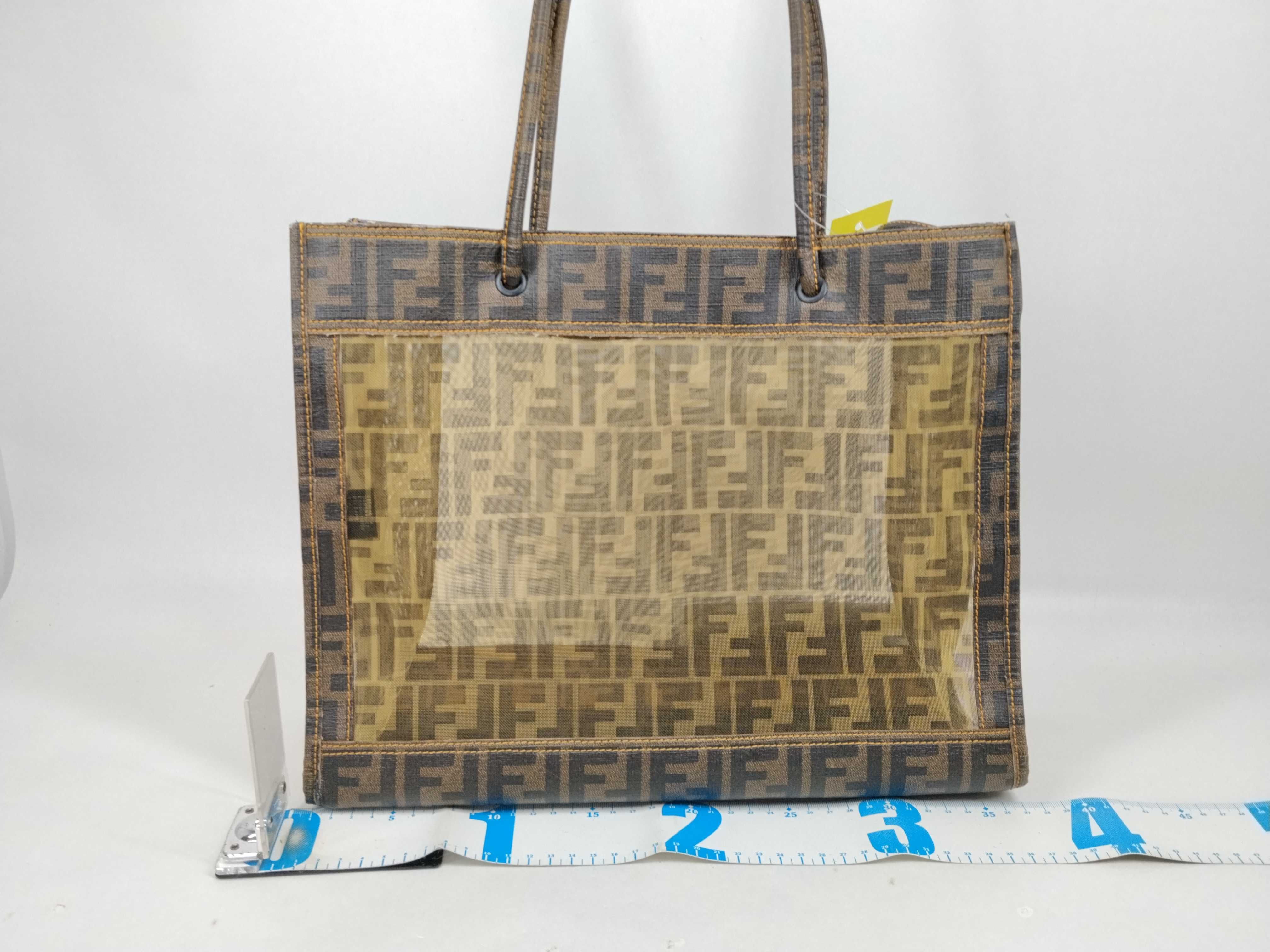 Zucca pattern mesh tote bag — view 2
