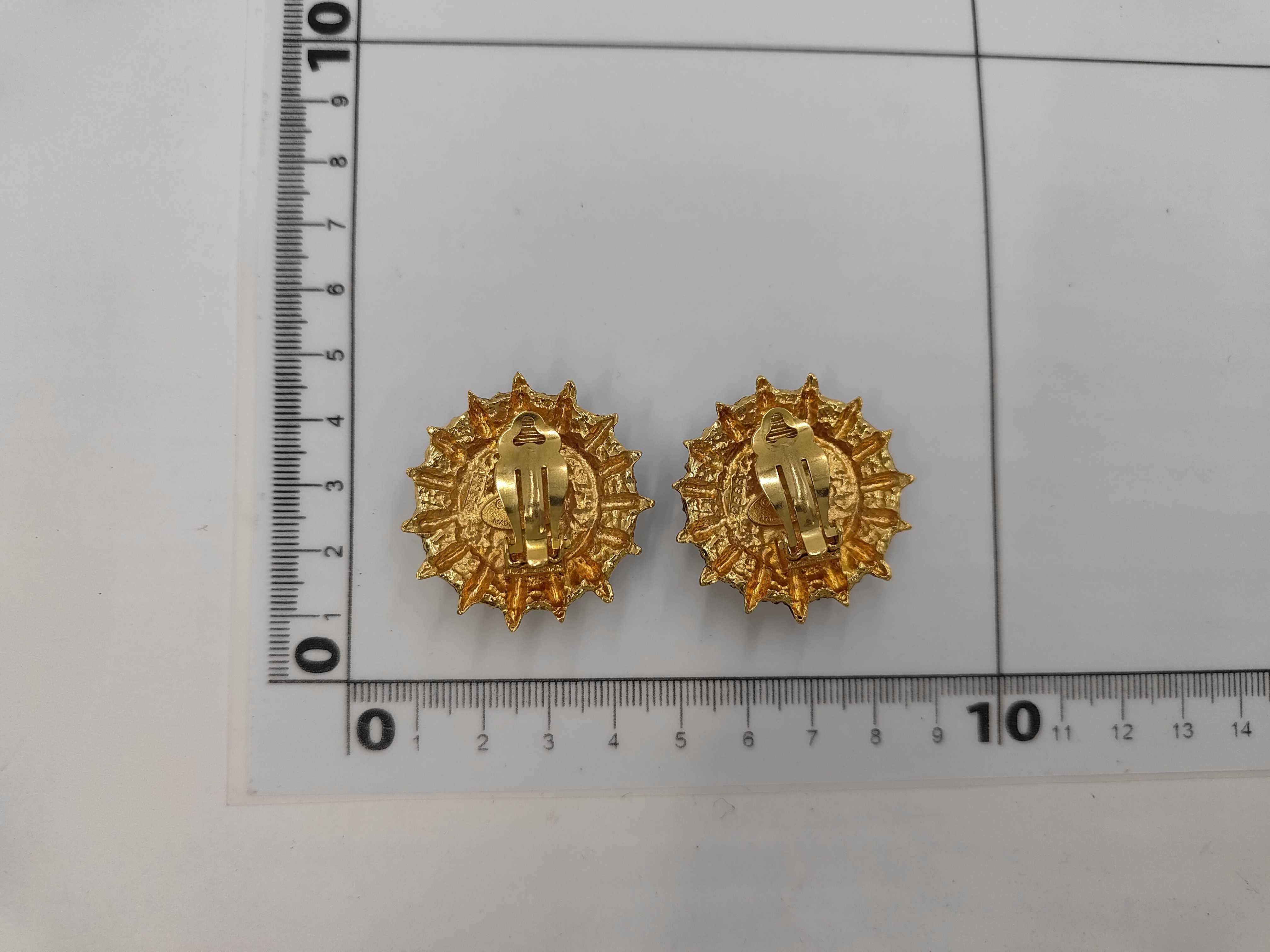 brand jewelry earrings, sun motif earrings. — view 7