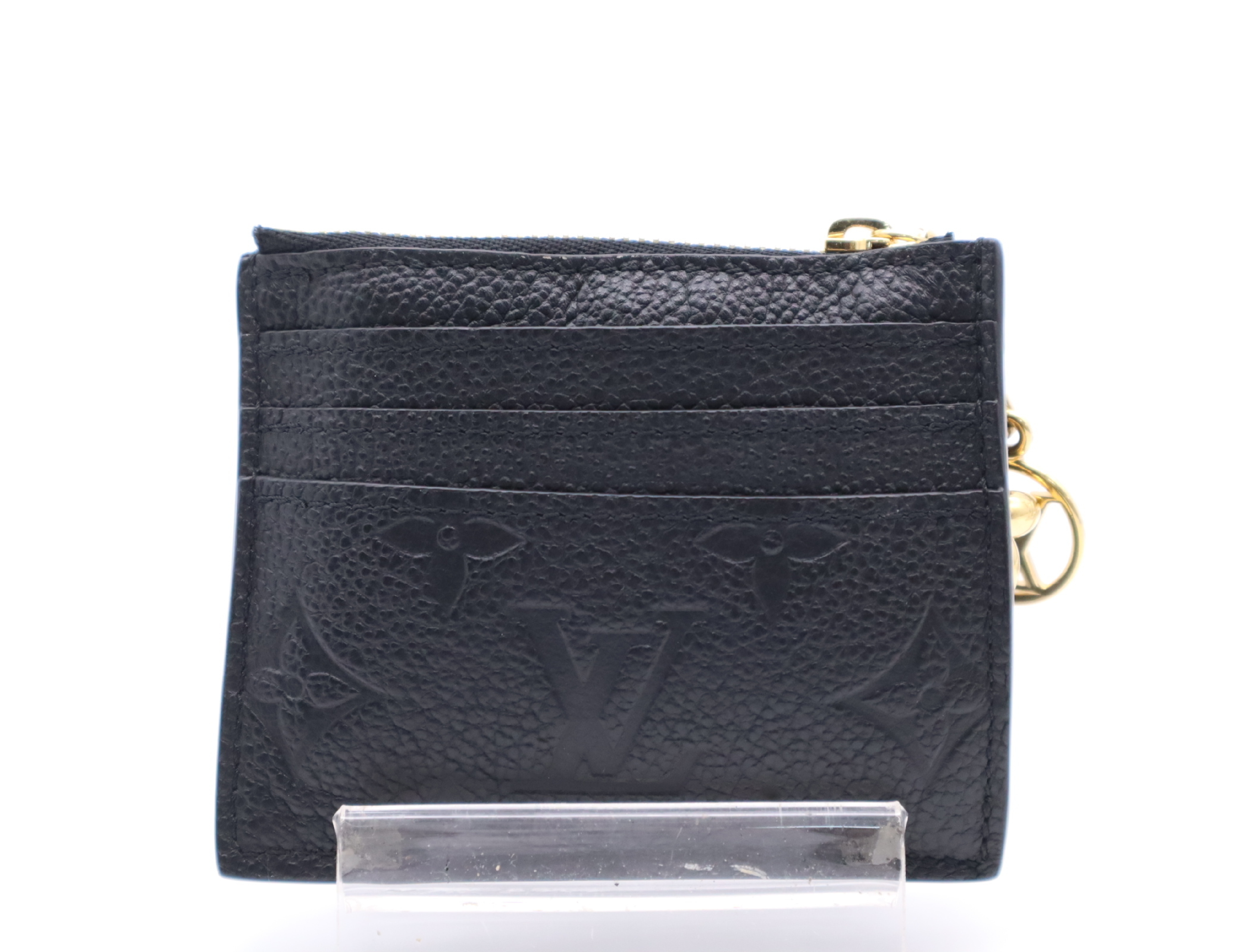 M82639 Empreinte Porte Carte Flora Noir Coin Case with Dust Bag, RFID Tested. — view 2