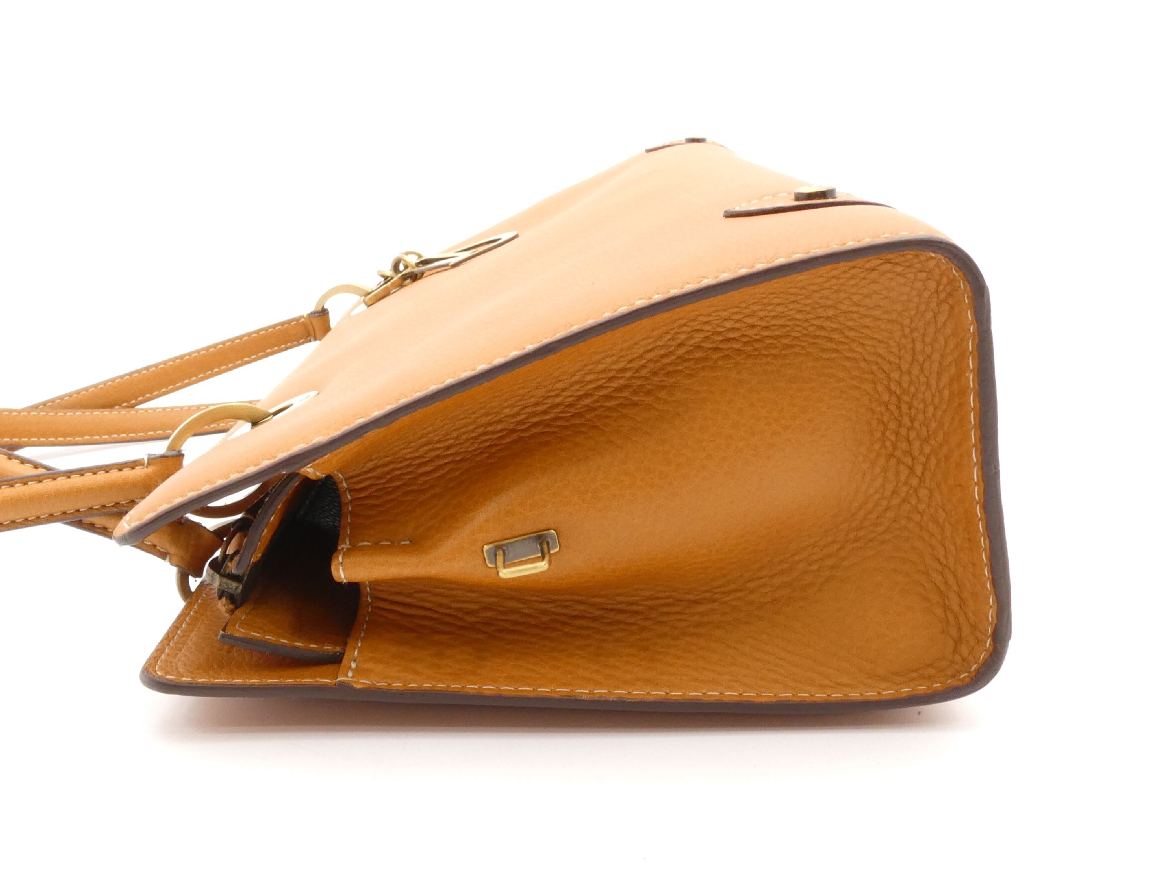 logo leather shoulder bag — view 3